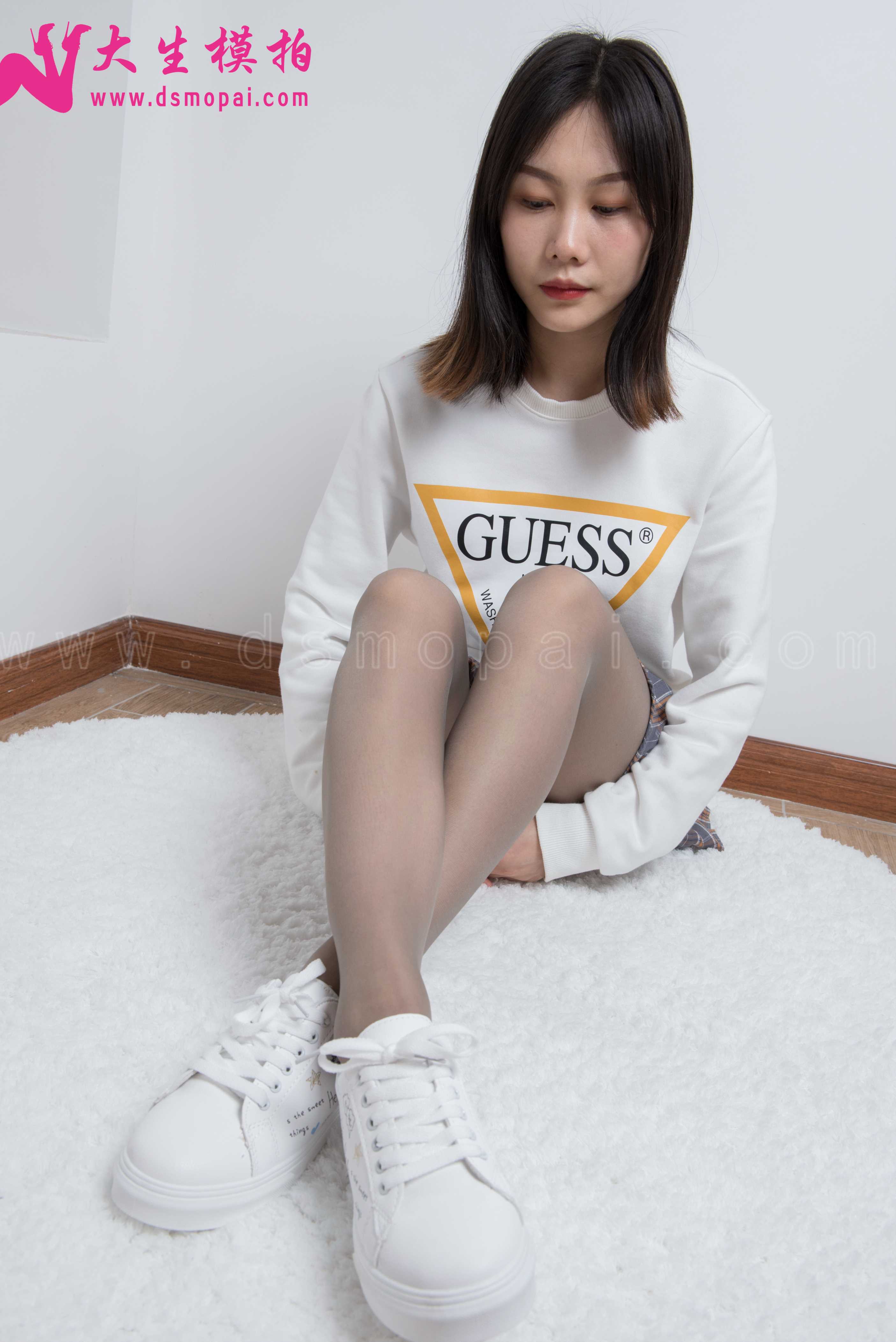 图片[4]-大生模拍 No.133 小敏 灰丝小白鞋 [57P259MB]-COS写真在线网