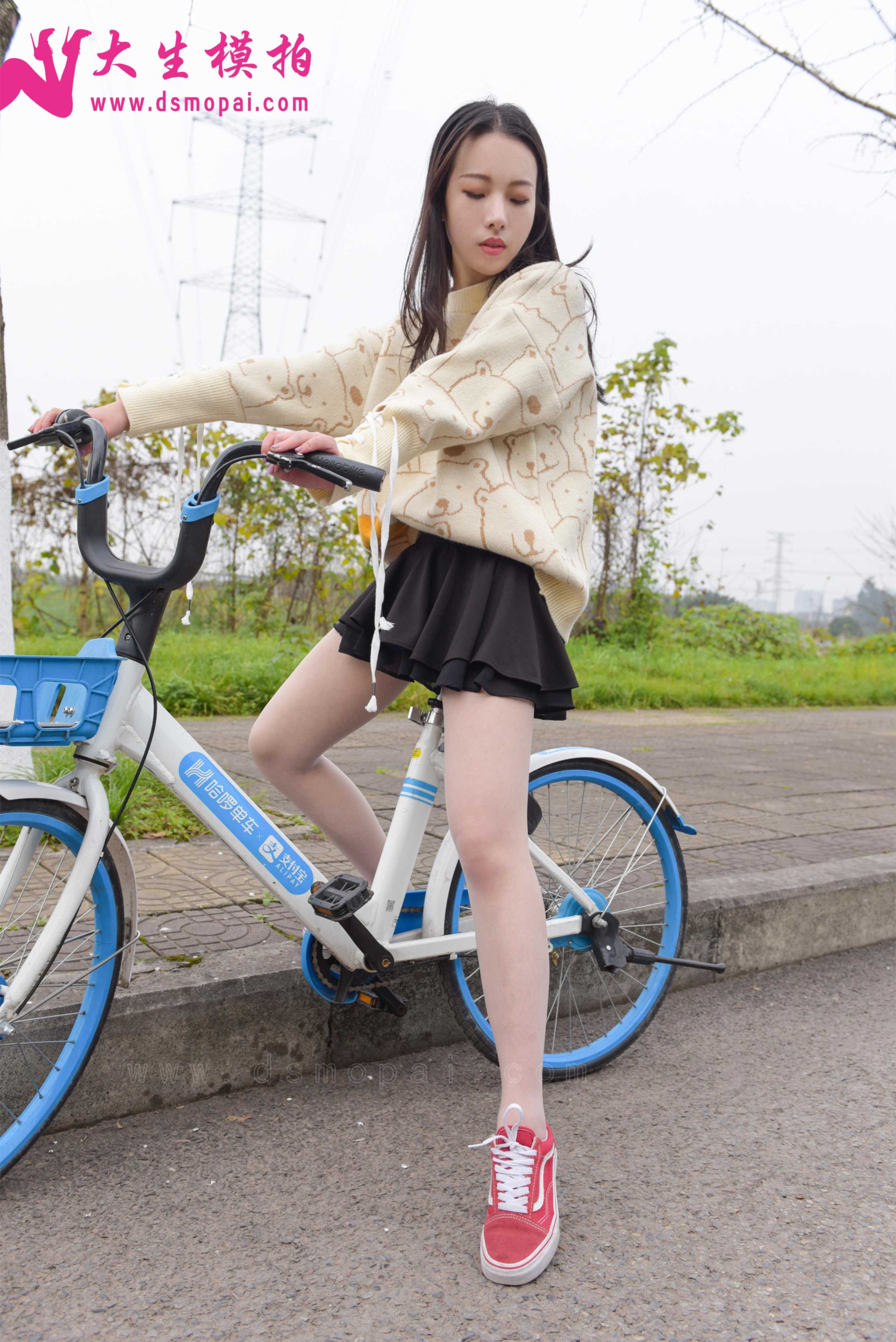 大生模拍 No.172 青青 单车少女 [49P145MB] 插图1