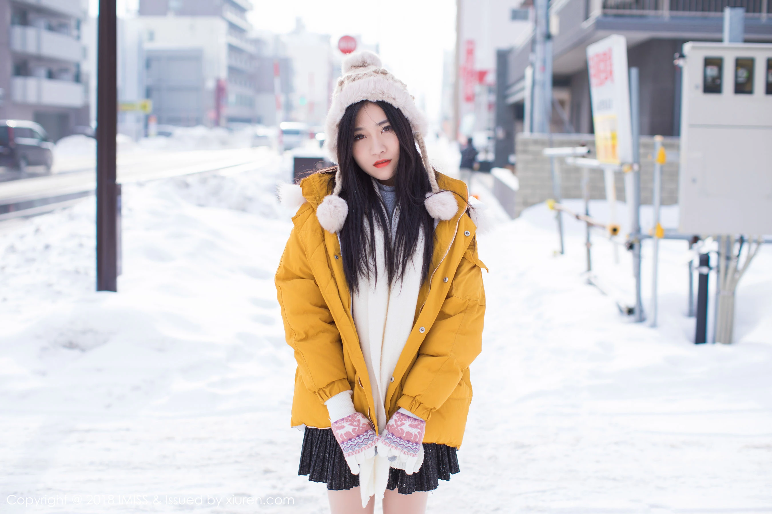 图片[3]-许诺Sabrina《北海道旅拍第三套》 爱蜜社IMiss Vol.254-COS写真在线网