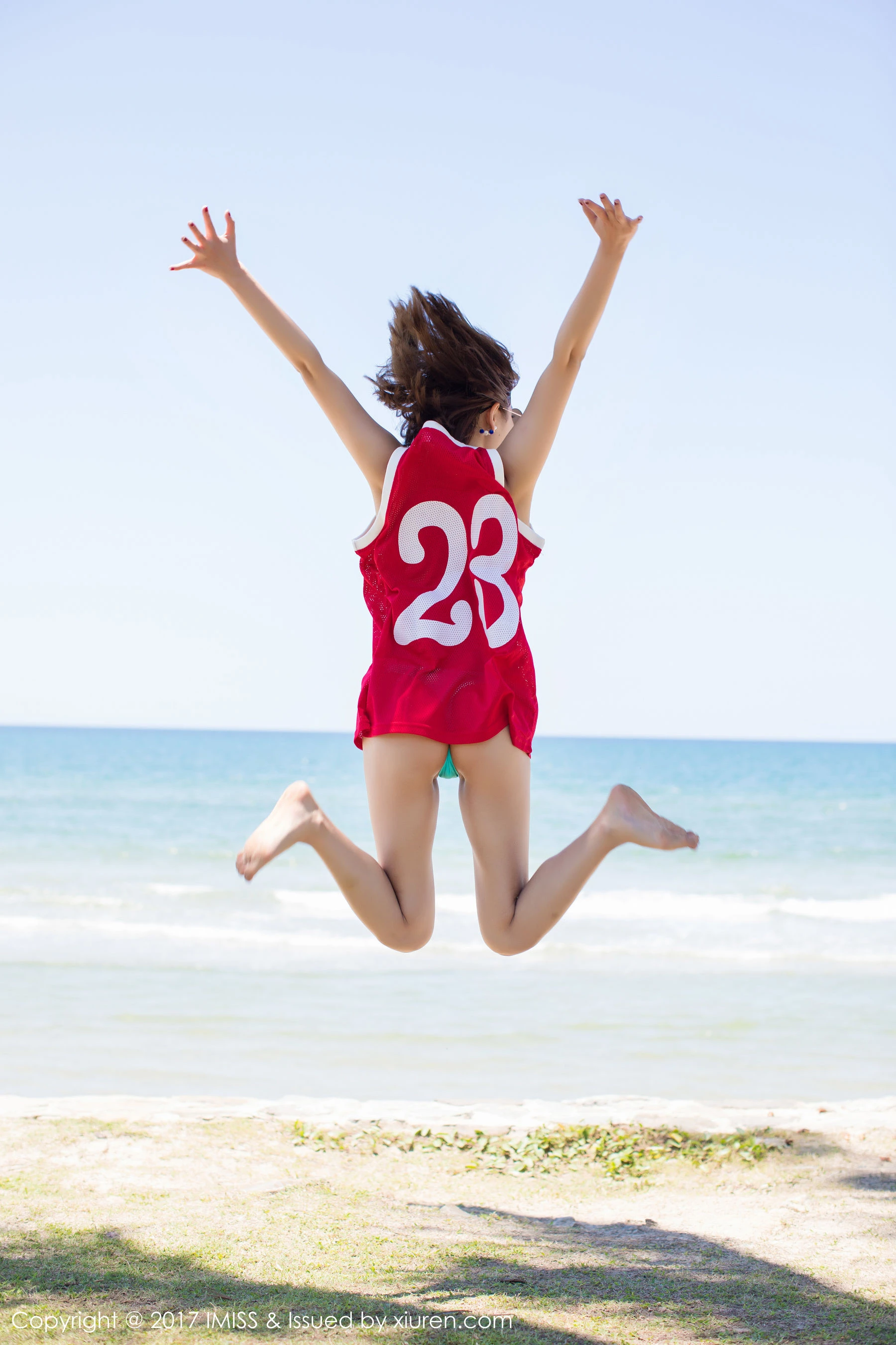 图片[4]-杨晨晨sugar《海边小清新+篮球服》 爱蜜社 VOL.169-COS写真在线网