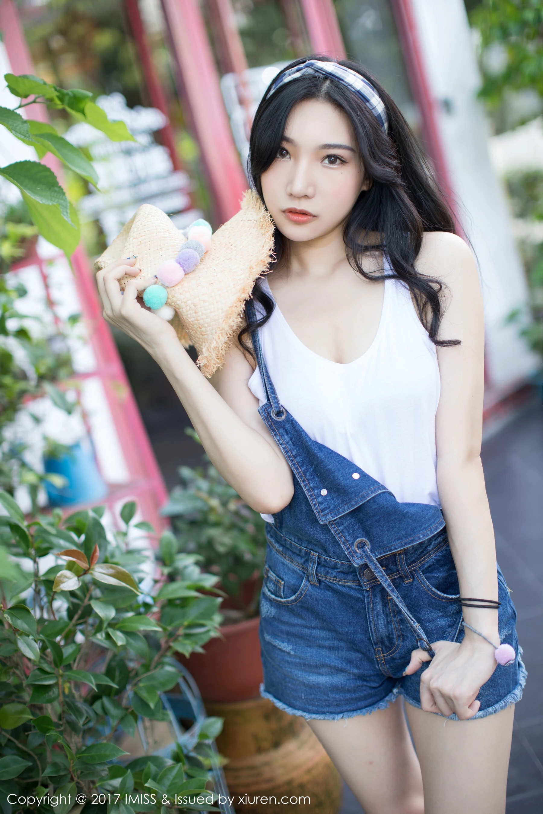 图片[5]-小狐狸Sica《牛仔短裤小清新系列》 爱蜜社 VOL.180-COS写真在线网