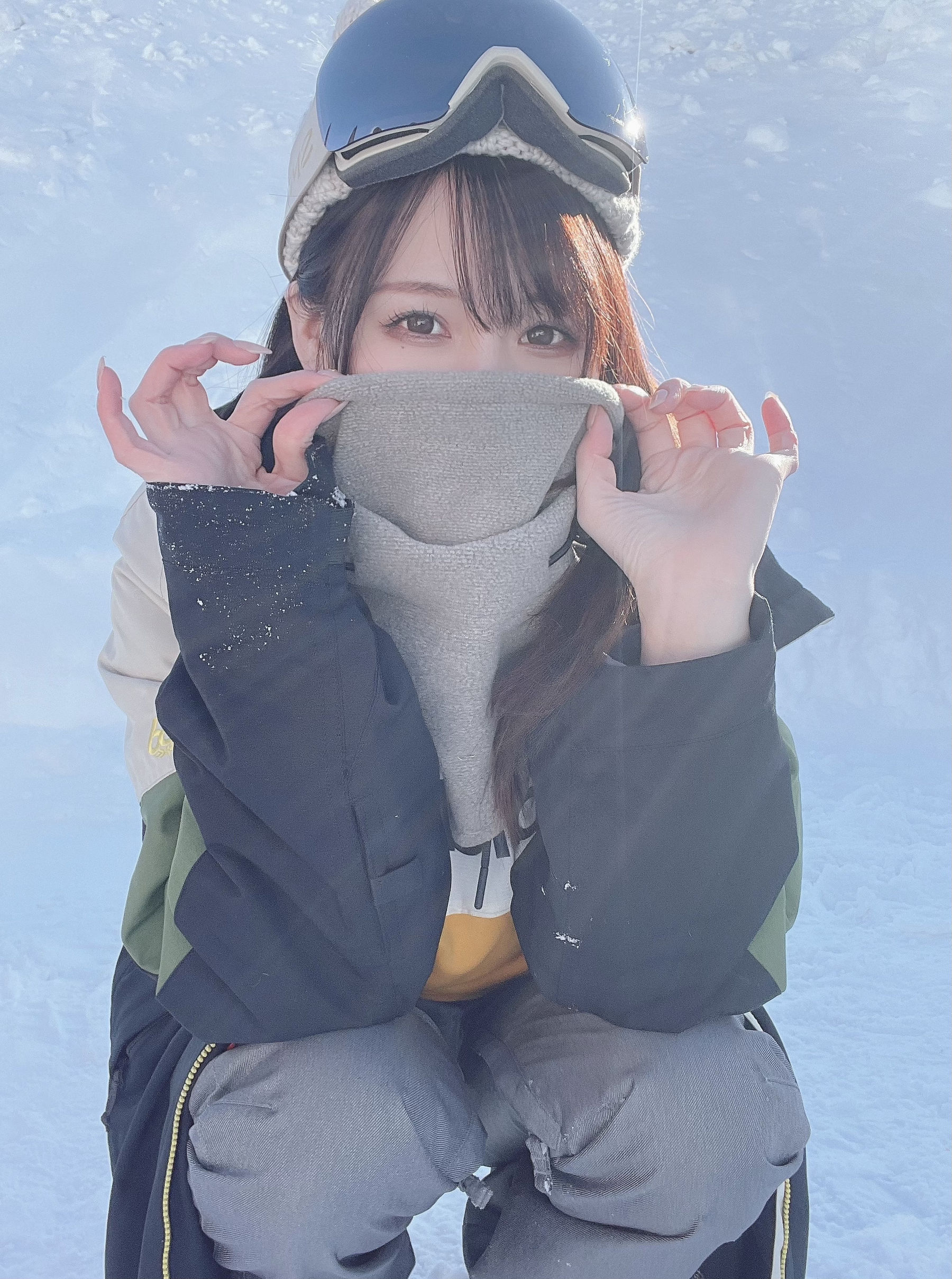 日本甜美COSERけんけん[fantia] 20220131-スノボウェア [12P] 插图1