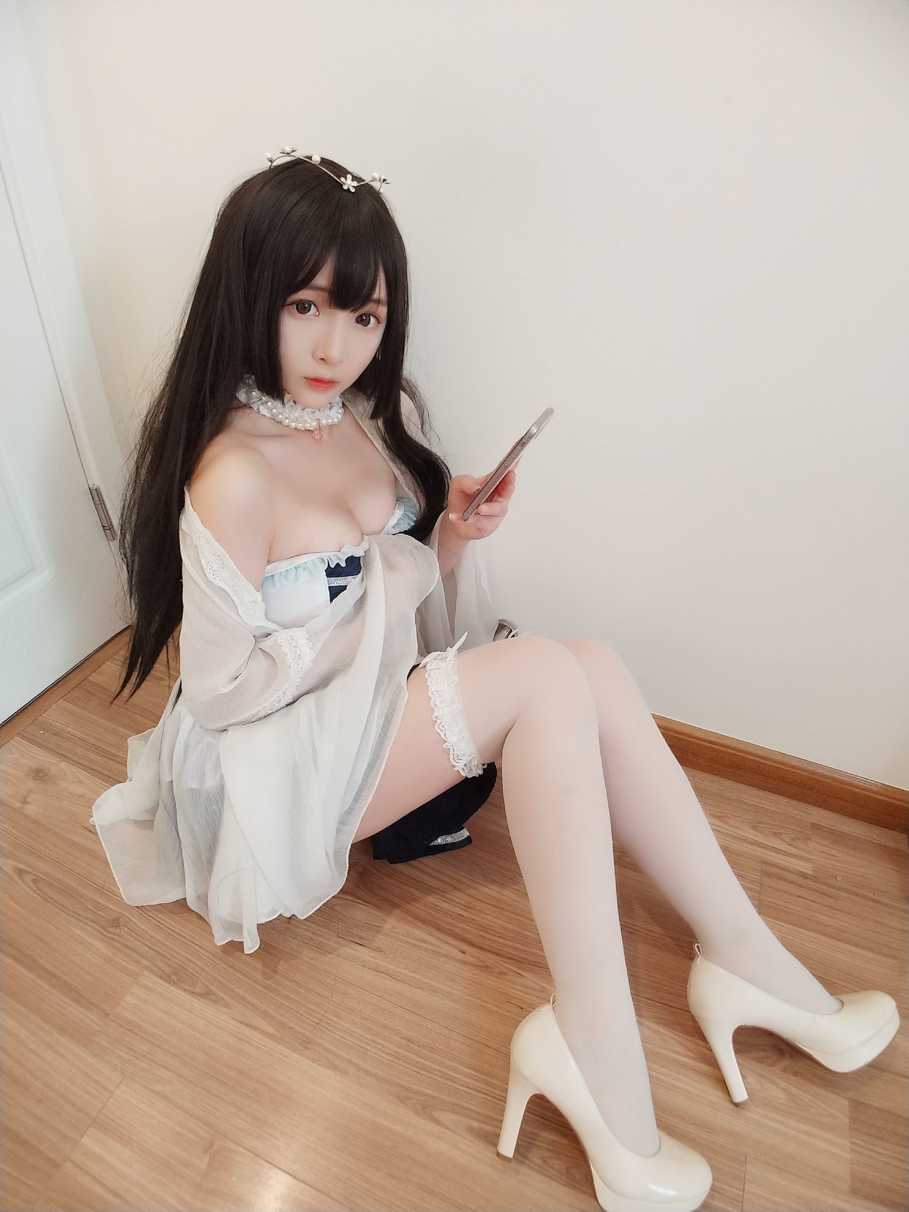 二次元美女古川kagura 白丝 [44P] 插图1