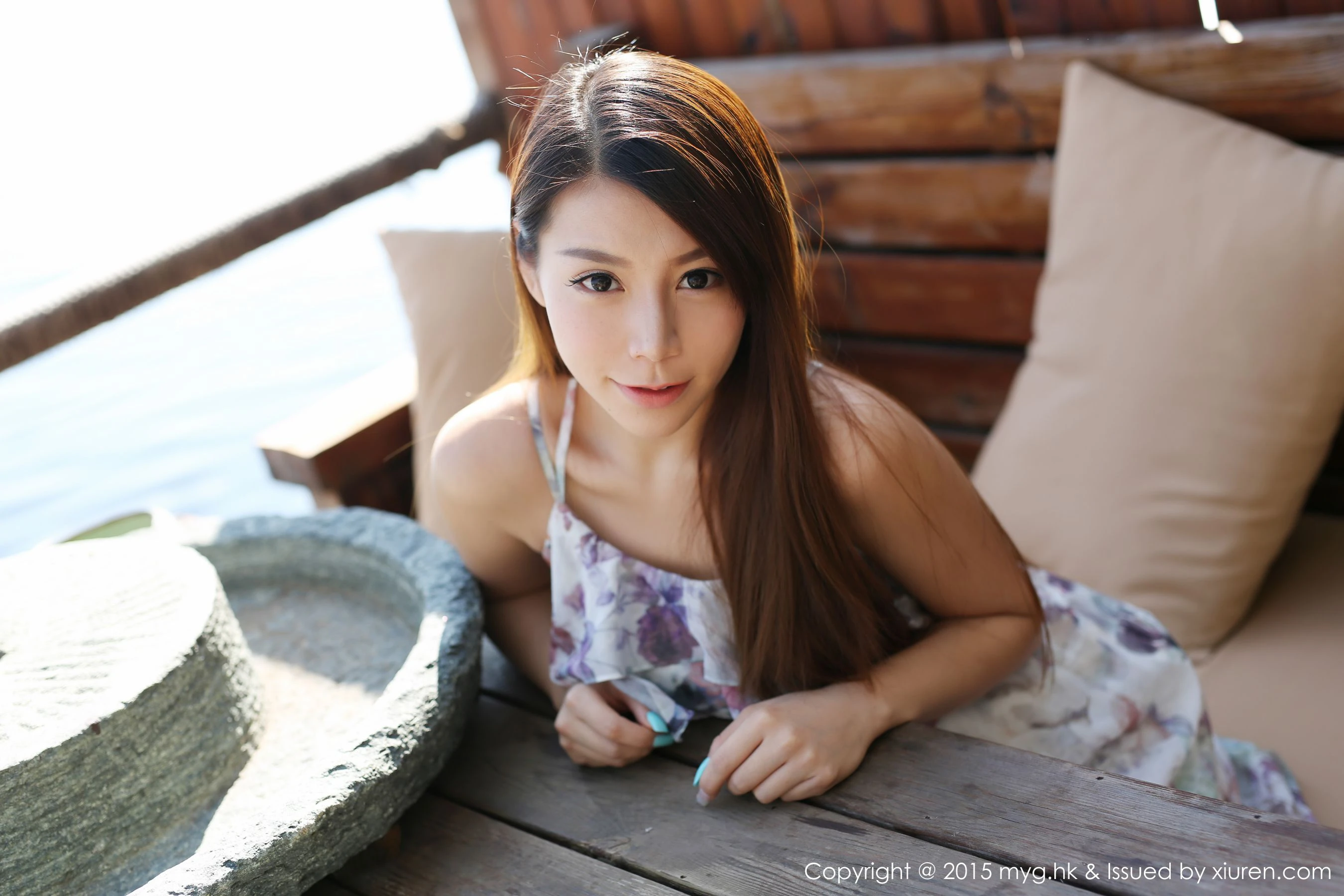 图片[3]-Vetiver嘉宝贝儿《小清新唯美长裙+牛仔装》 美媛馆 Vol.106-COS写真在线网