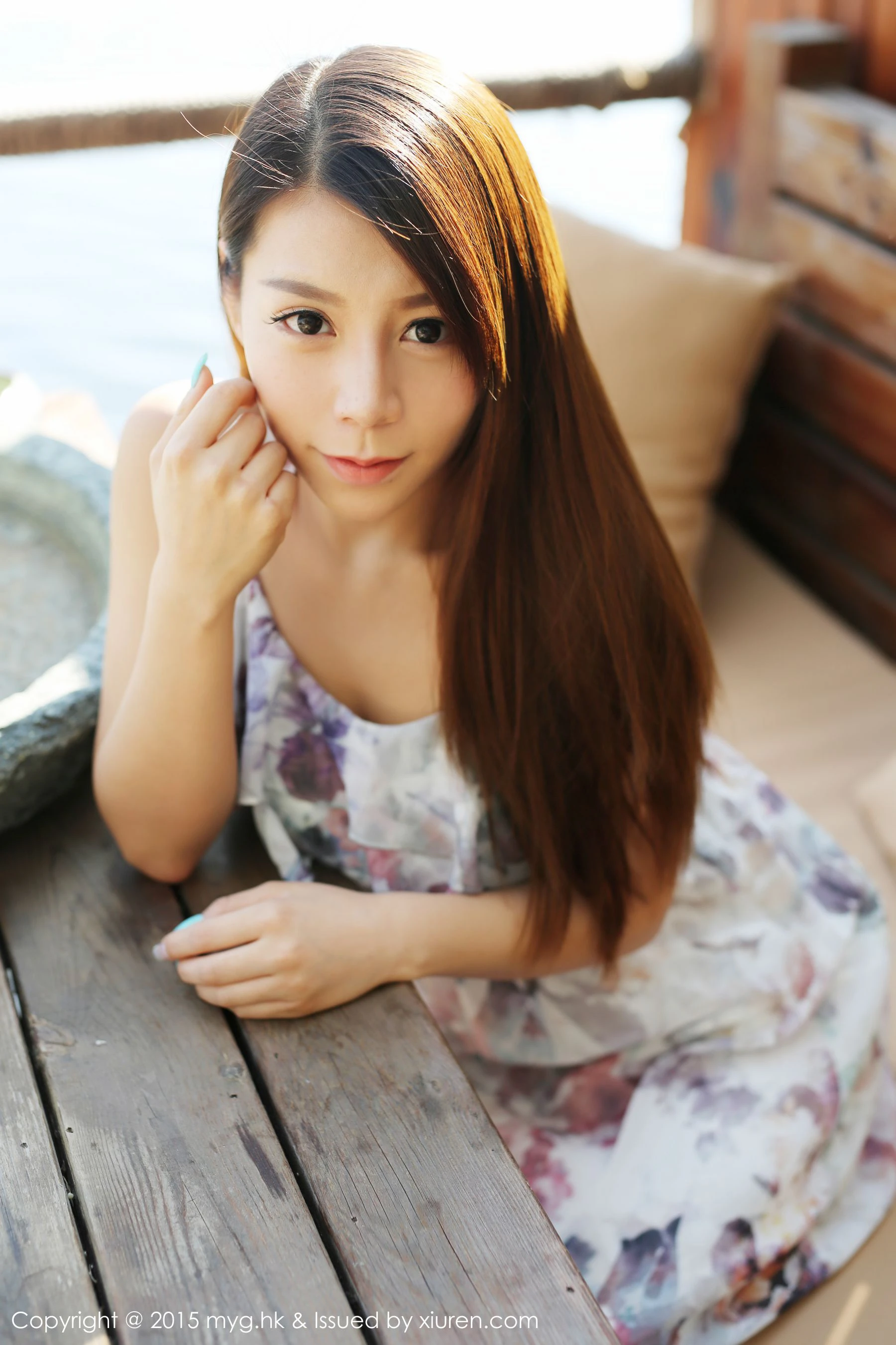 图片[4]-Vetiver嘉宝贝儿《小清新唯美长裙+牛仔装》 美媛馆 Vol.106-COS写真在线网