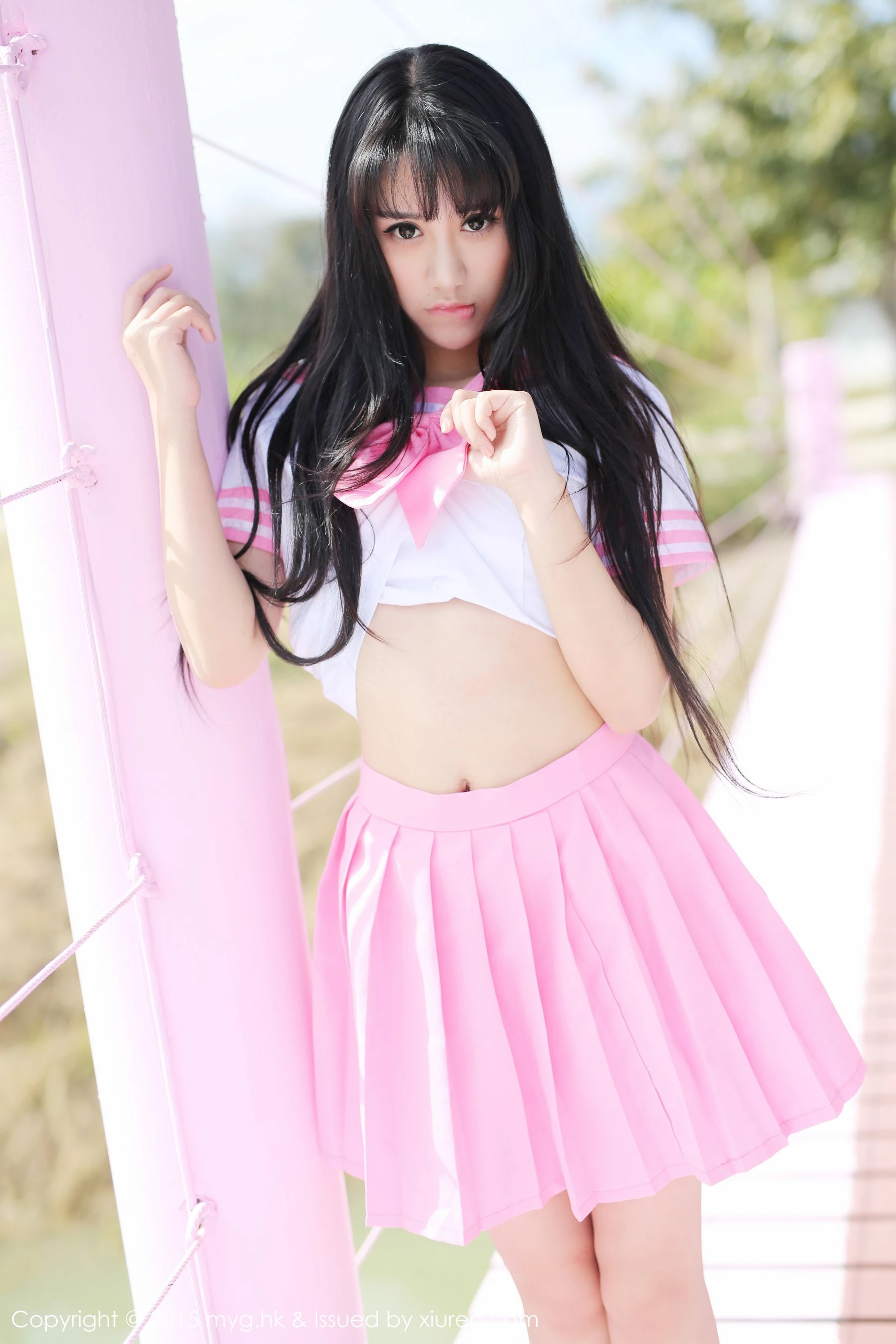 杨晓青儿《泰国Pai县》校服+热裤+内衣 美媛馆 Vol.099 插图3
