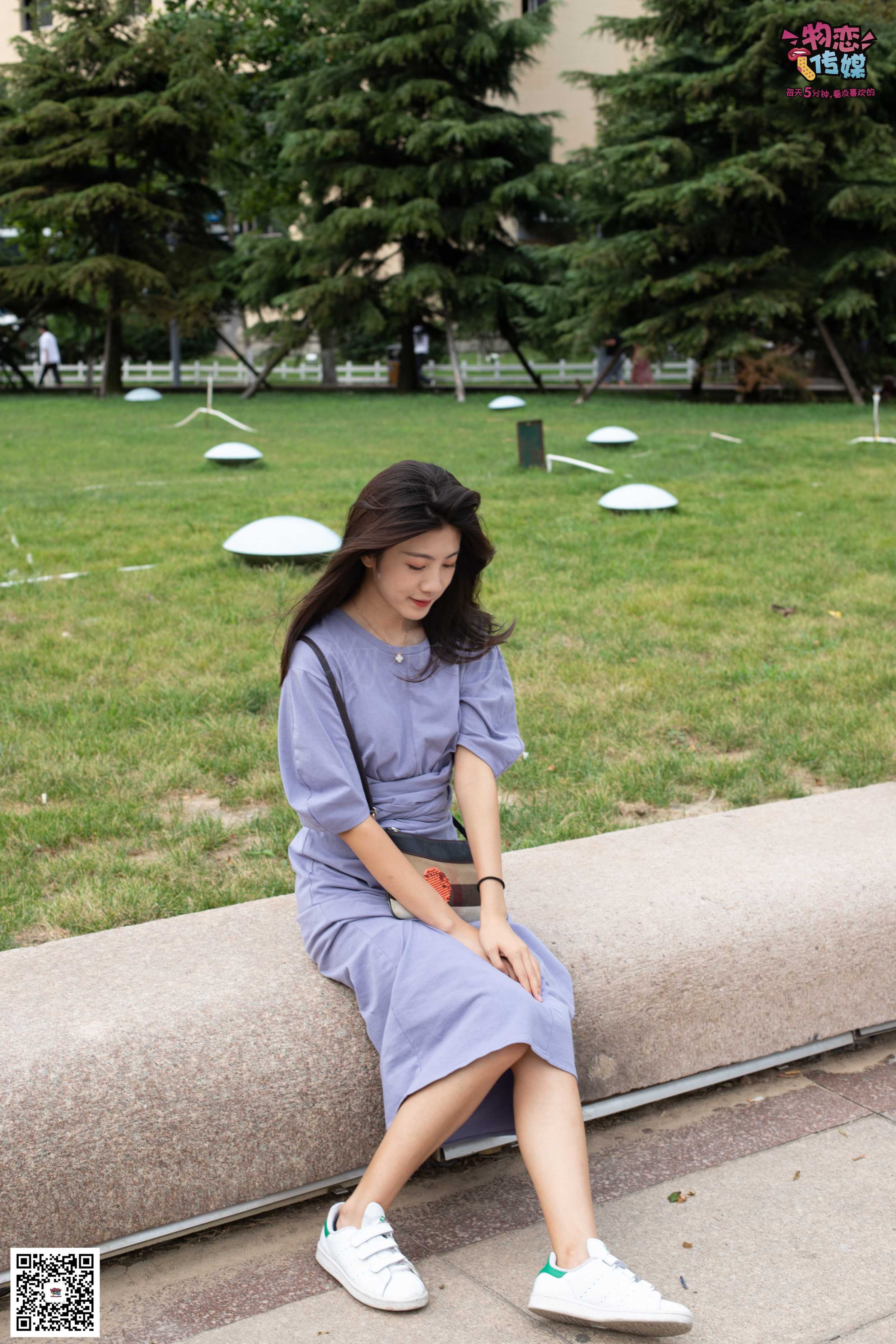 图片[2]-物恋传媒 No.043 湛蓝连衣裙搭配板鞋船袜  [187P1.28GB]-COS写真在线网