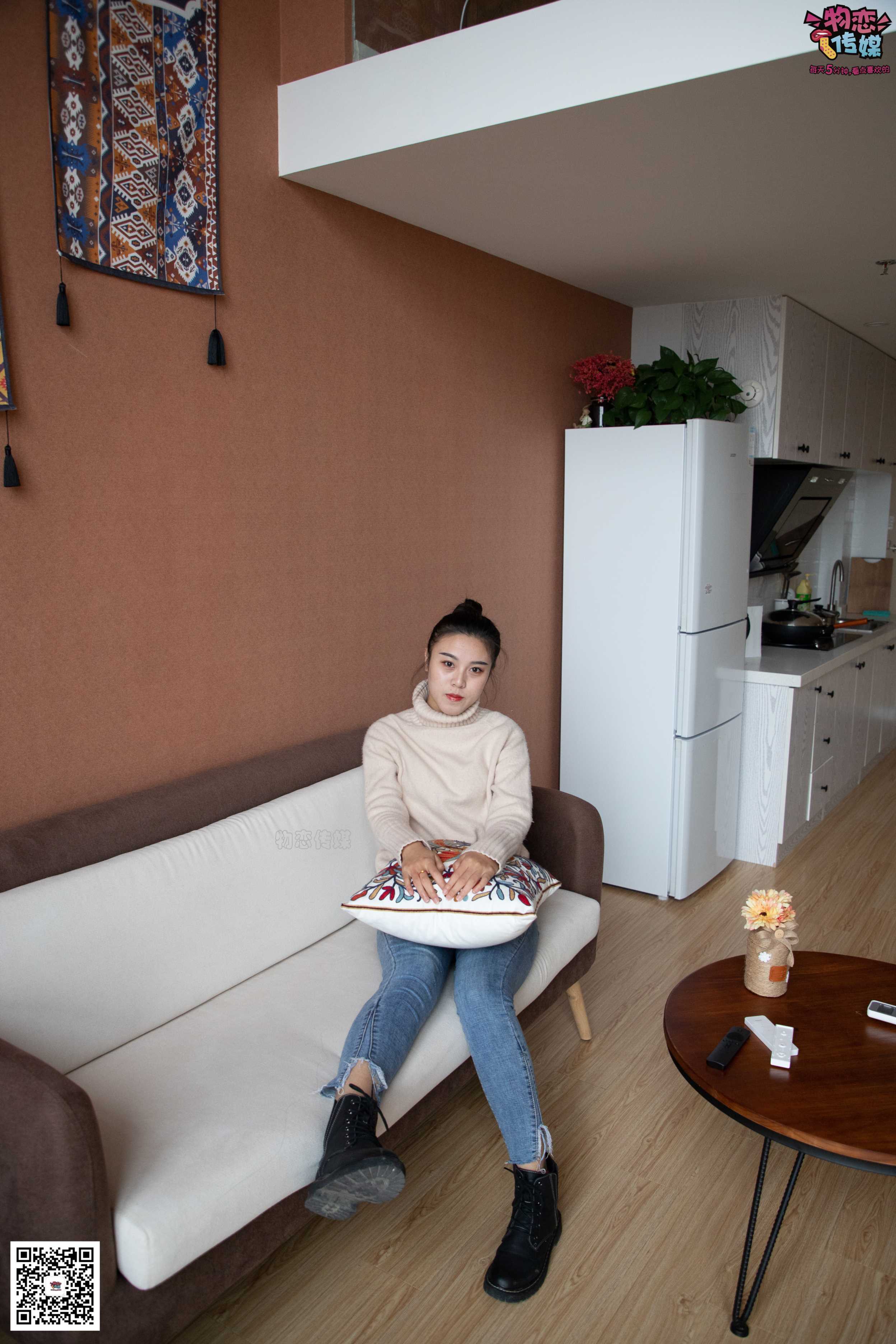 图片[6]-物恋传媒 No.087 刘心-可爱丸子头，可爱棉袜  [116P0.99GB]-COS写真在线网