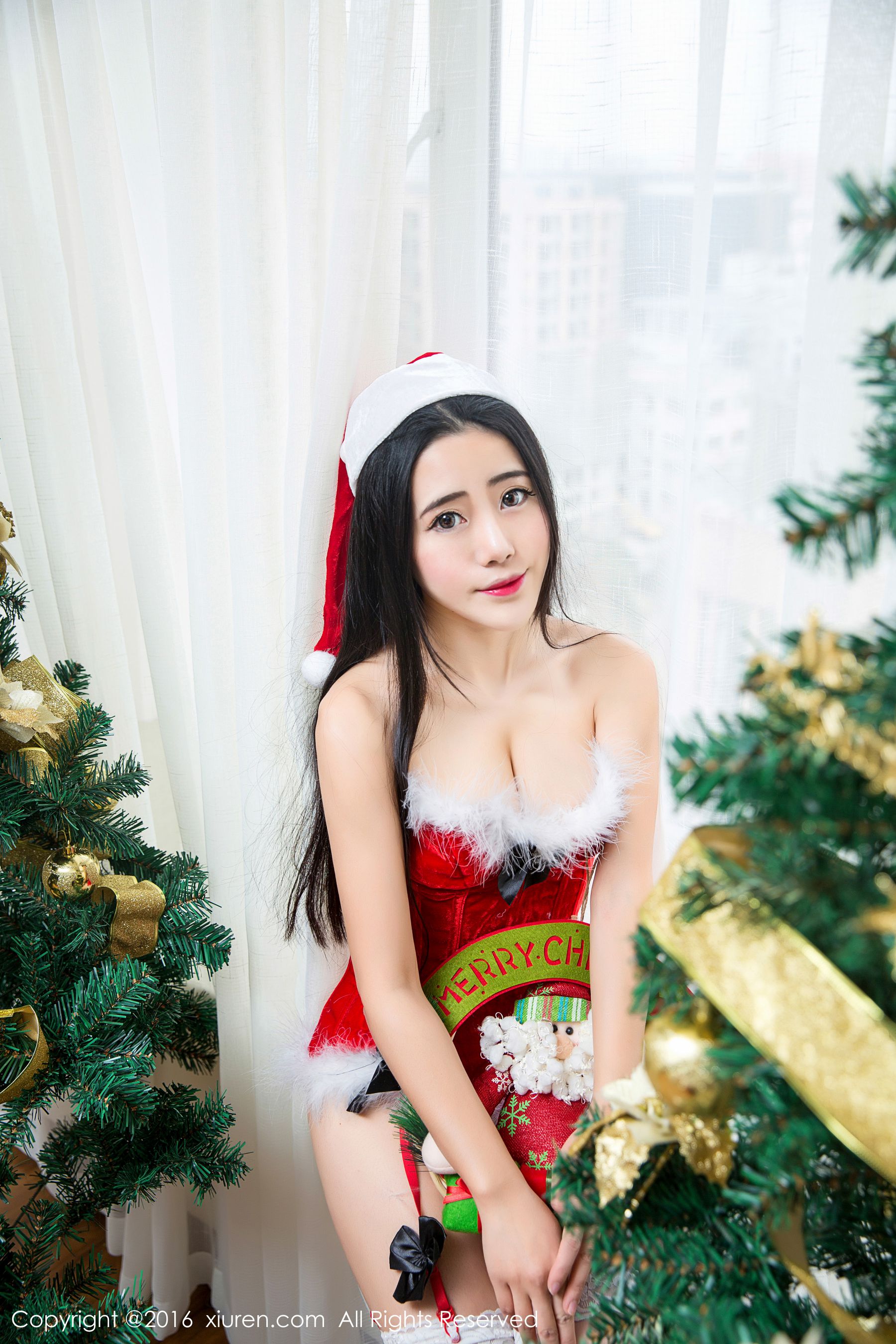 兜豆靓Youlina《最靓圣诞礼物》 秀人网 No.660 插图1