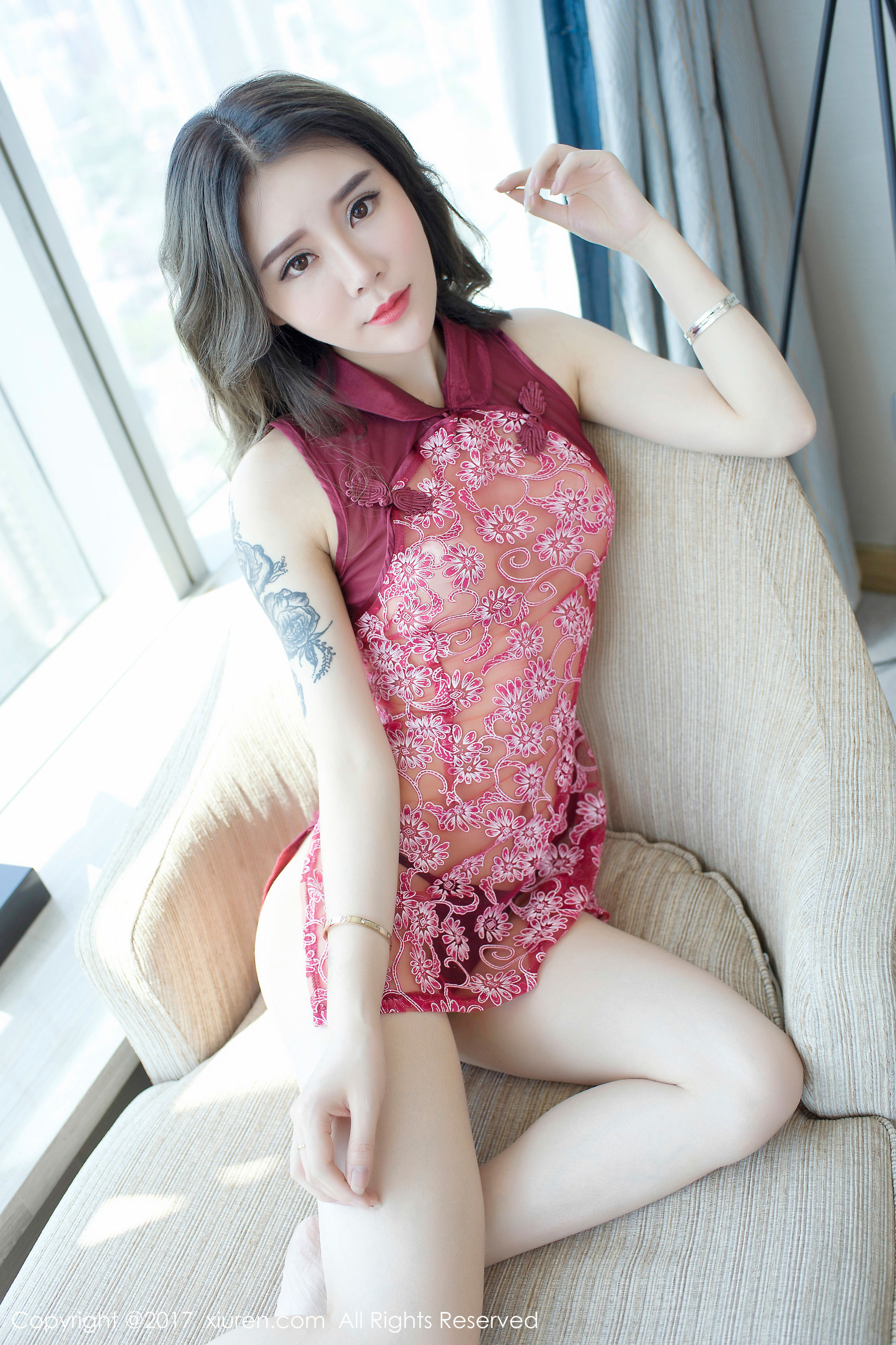 爱丽莎Lisa《旗袍诱惑+浴室性感》 秀人网XIUREN No.763 插图1
