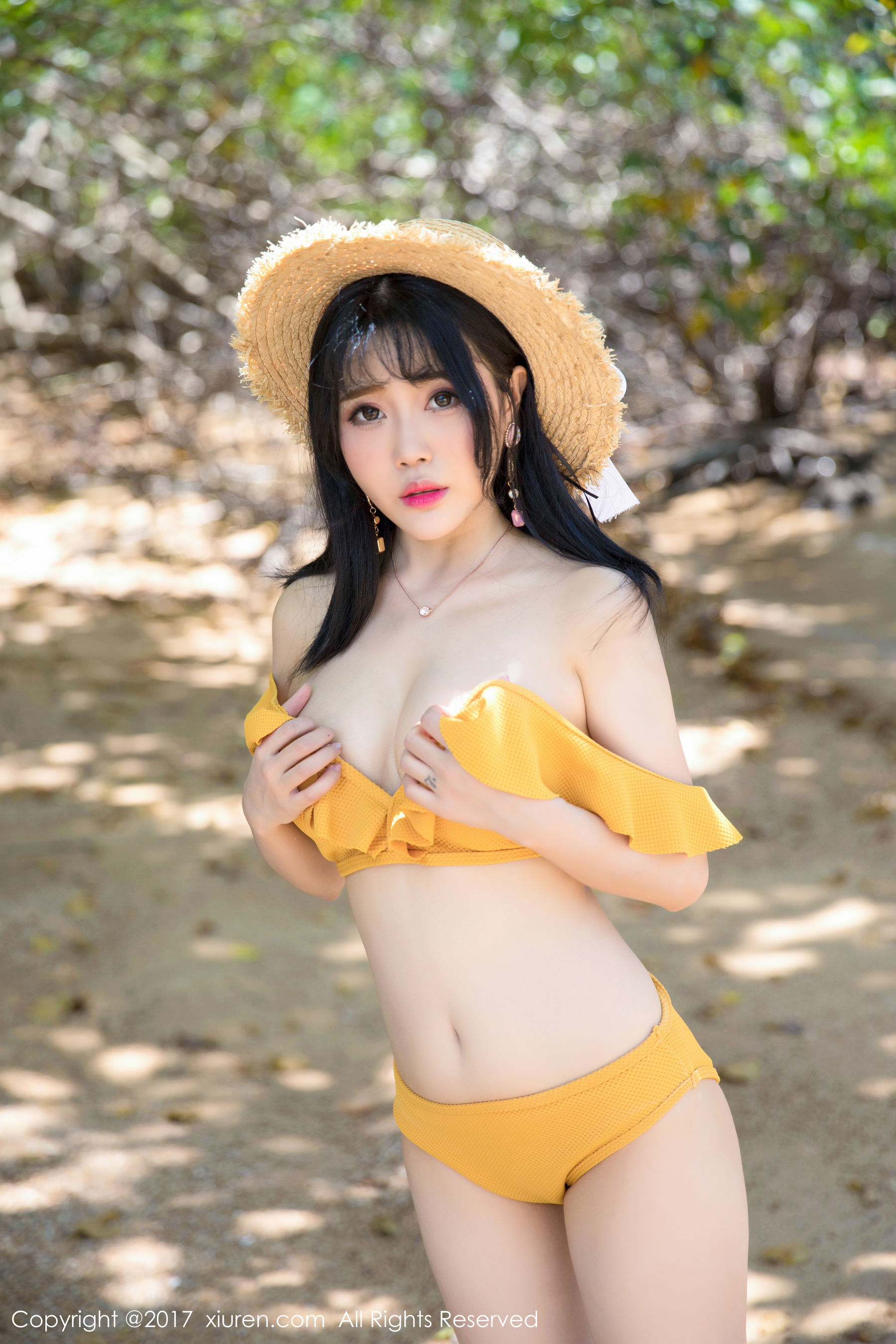 兜豆靓Youlina《田园风仙子》 秀人 NO.855 插图1