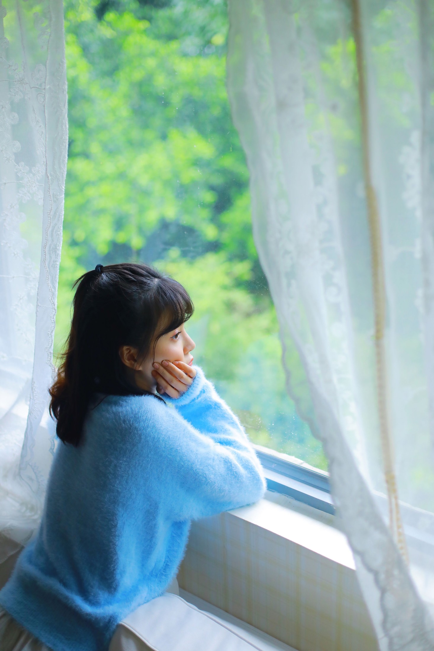 图片[6]-裸心心 – 《蓝色毛衣》[34P]-COS写真在线网