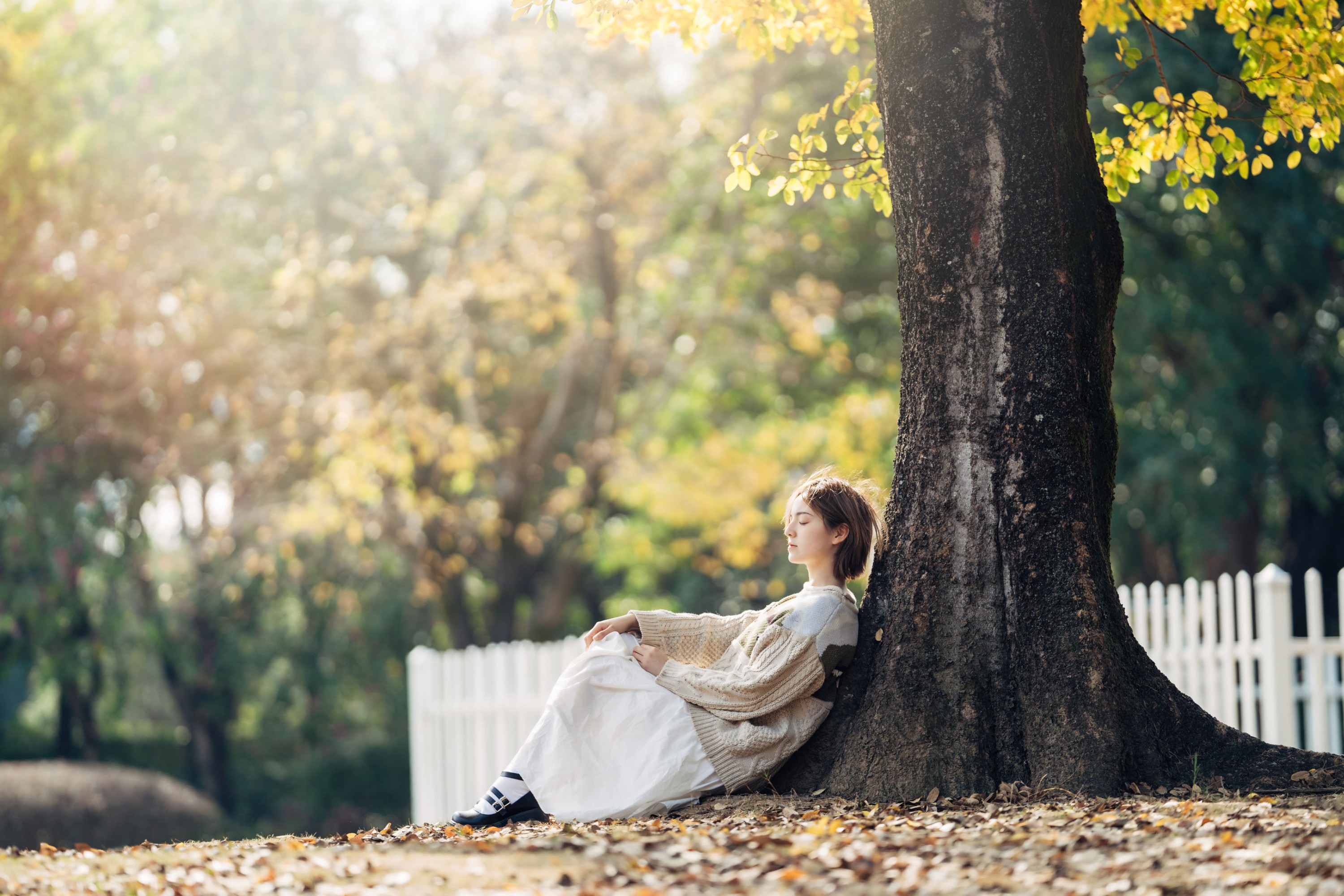 图片[4]-冯玉憬 – 《暖冬银杏，18岁的素颜女孩》[35P]-COS写真在线网