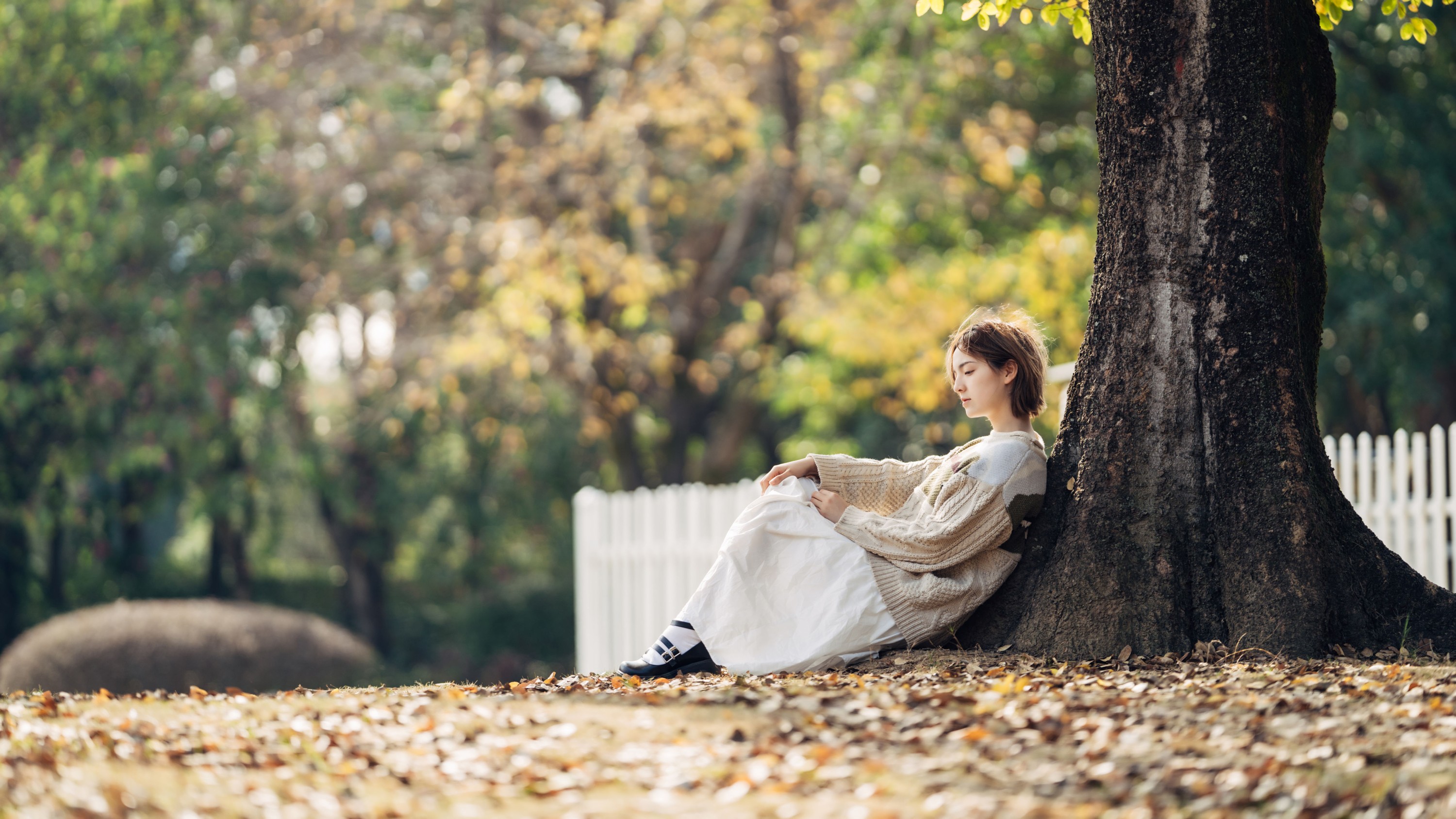 图片[5]-冯玉憬 – 《暖冬银杏，18岁的素颜女孩》[35P]-COS写真在线网