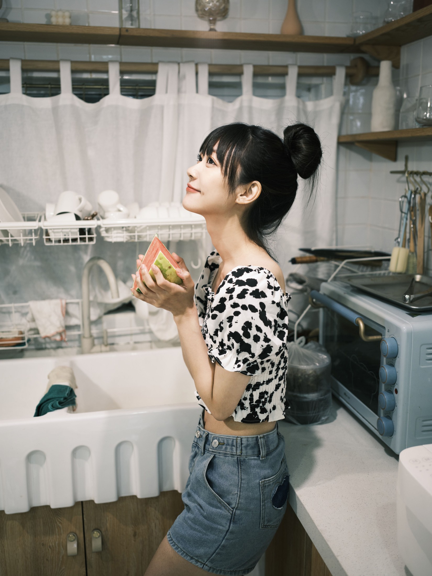 图片[6]-飞鸟咕咕- – 《厨房吃瓜》[31P]-COS写真在线网