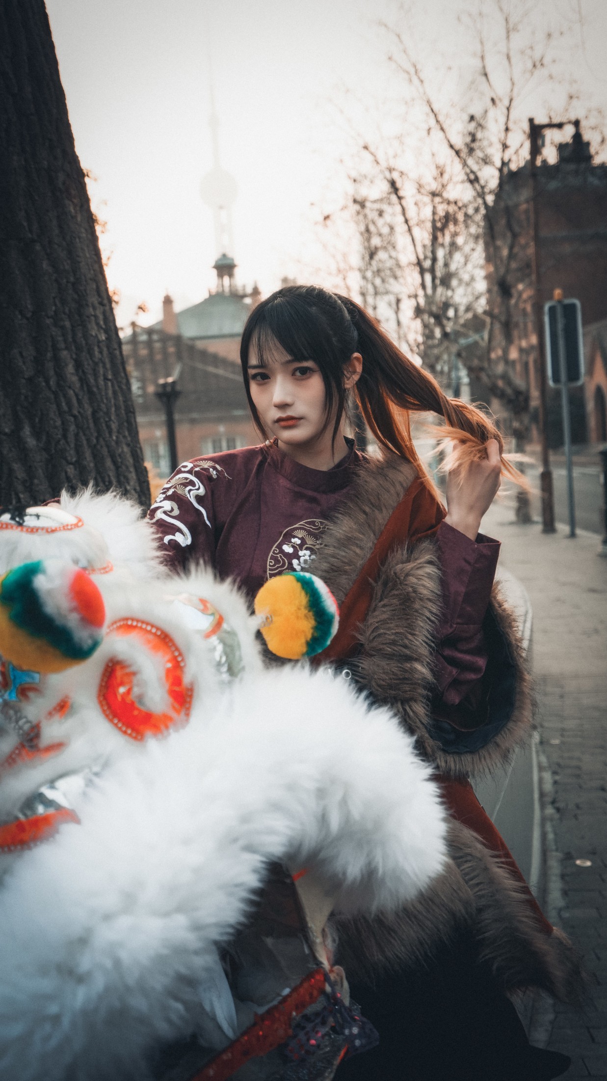 图片[4]-兔子Zzz不吃胡萝卜 – 《舞狮少女》[46P]-COS写真在线网