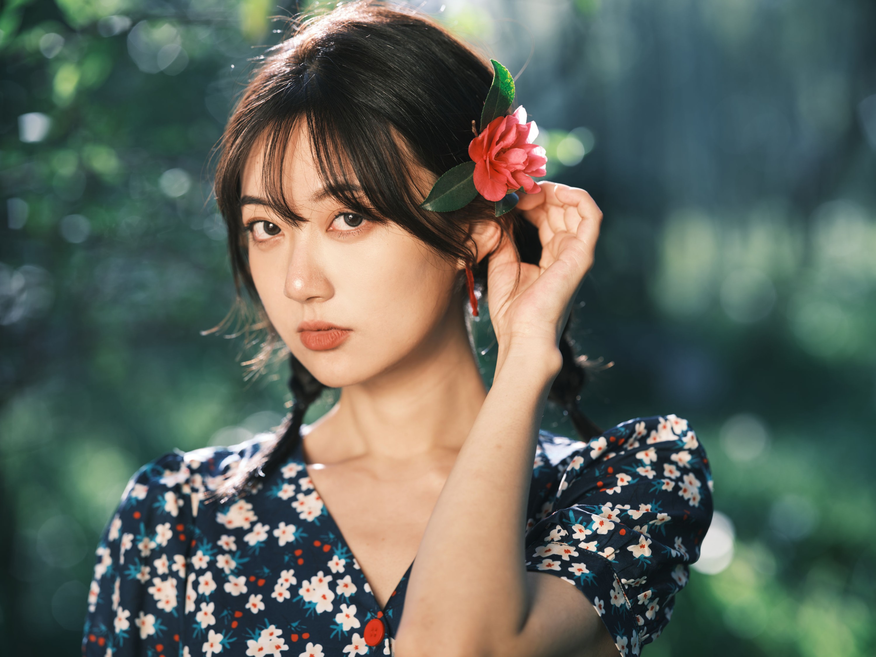 图片[6]-飞鸟咕咕- – 《复古碎花裙》[31P]-COS写真在线网