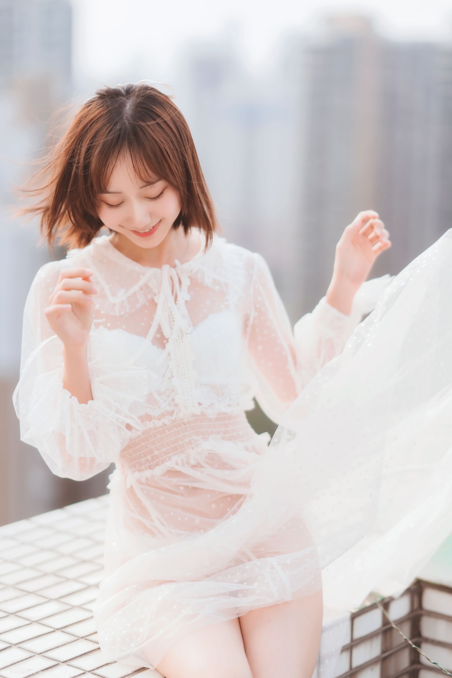 图片[4]-木棉棉VwV – 《天台》[40P]-COS写真在线网