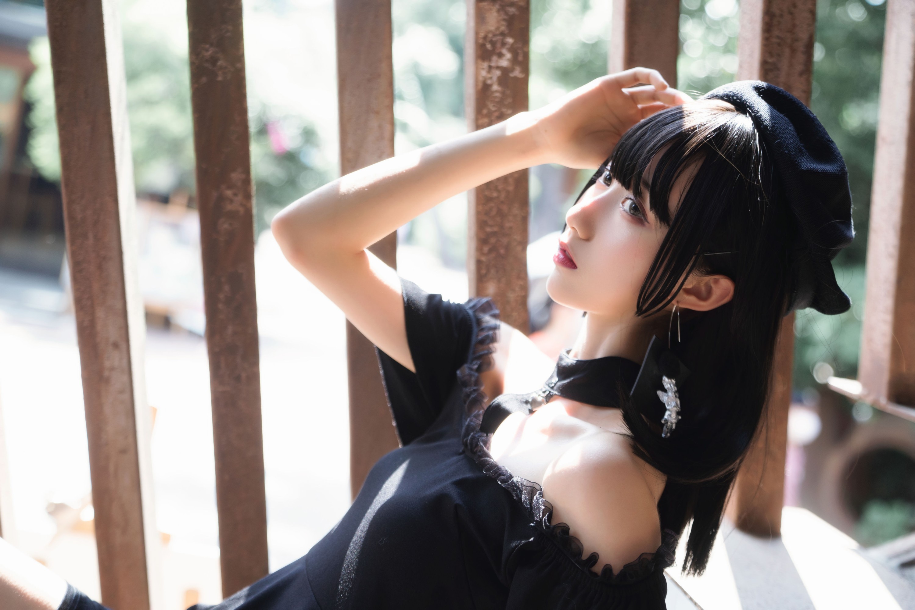 图片[6]-木棉棉VwV – 《黑色魅惑》[24P]-COS写真在线网