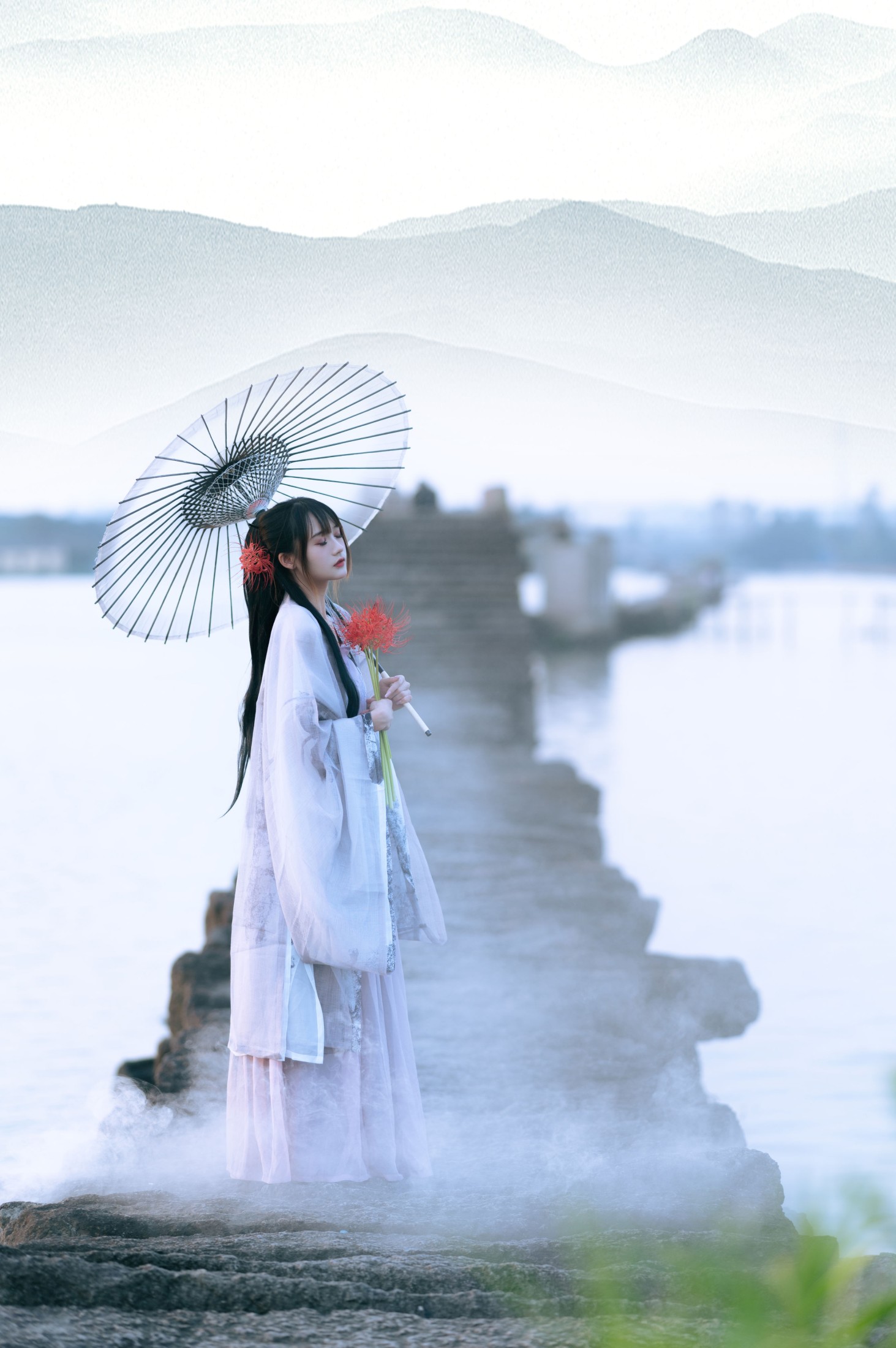 图片[5]-兔子Zzz不吃胡萝卜 – 《暮空照水》[32P]-COS写真在线网