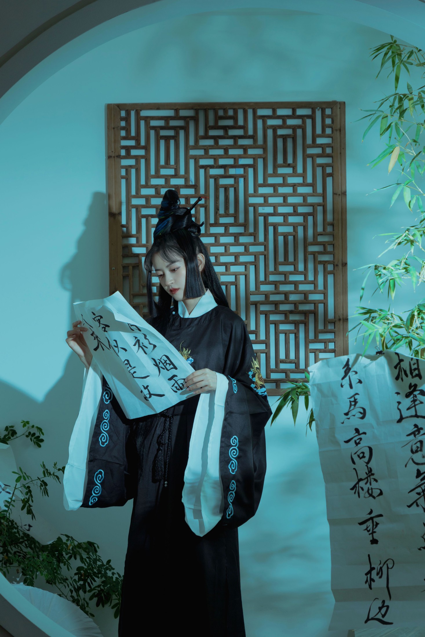 图片[3]-壹萱- – 《国风 · 竹与墨》[43P]-COS写真在线网