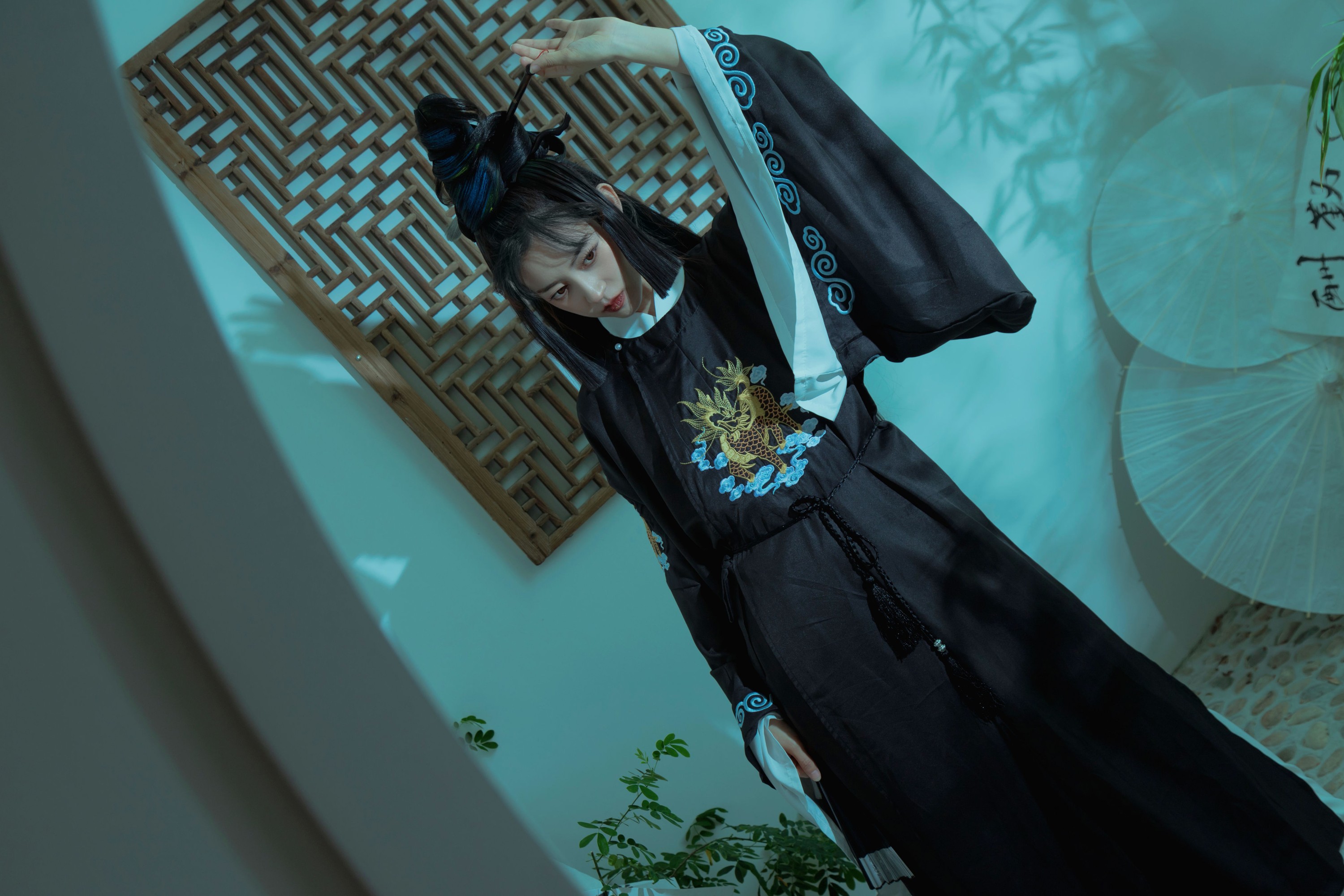 图片[6]-壹萱- – 《国风 · 竹与墨》[43P]-COS写真在线网