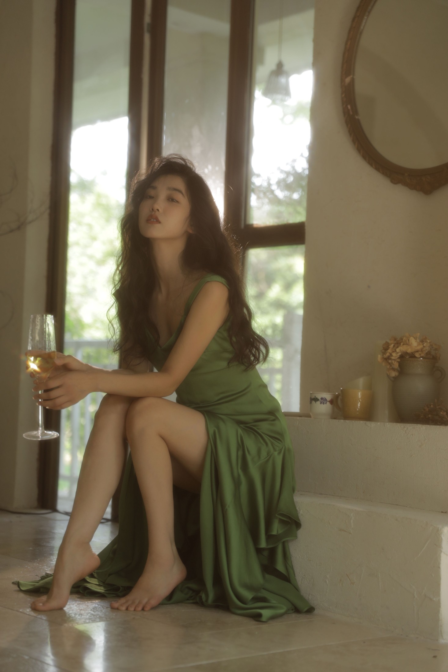 图片[6]-郭荣的海角 – 《绿色连衣裙》[22P]-COS写真在线网