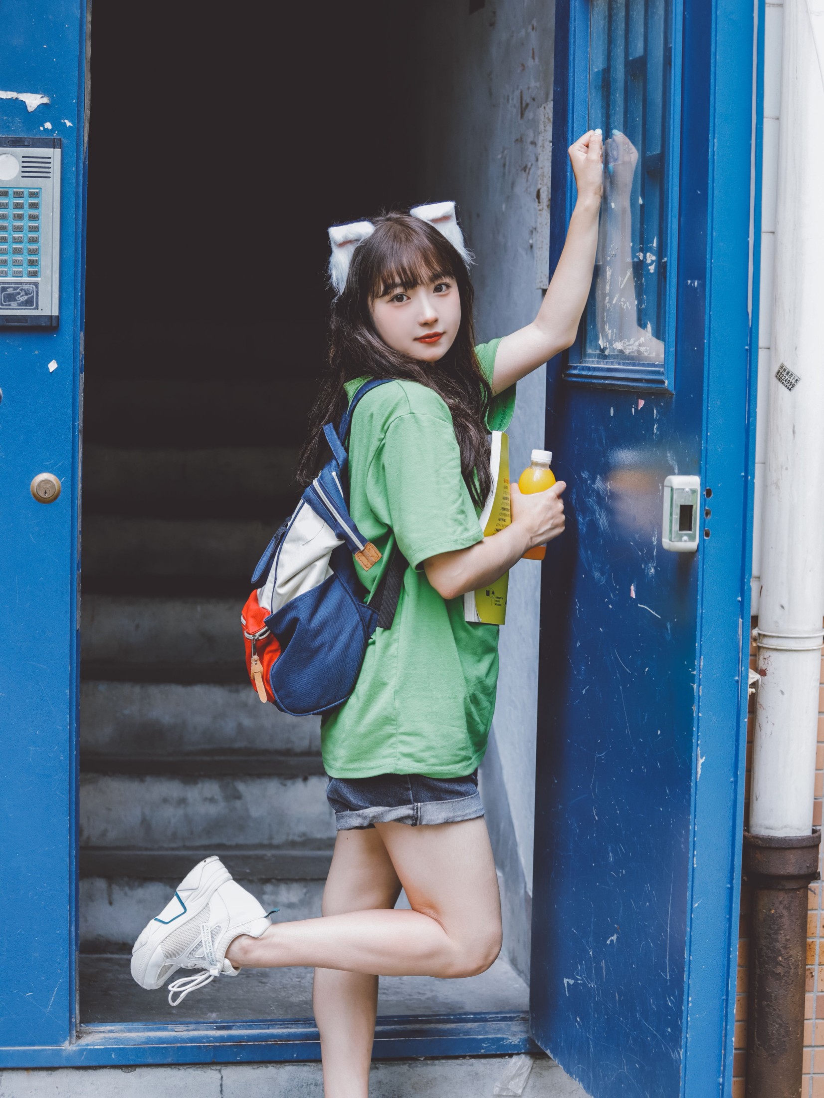 图片[6]--炸鸡冰可乐- – 《放学一起回家》[22P]-COS写真在线网