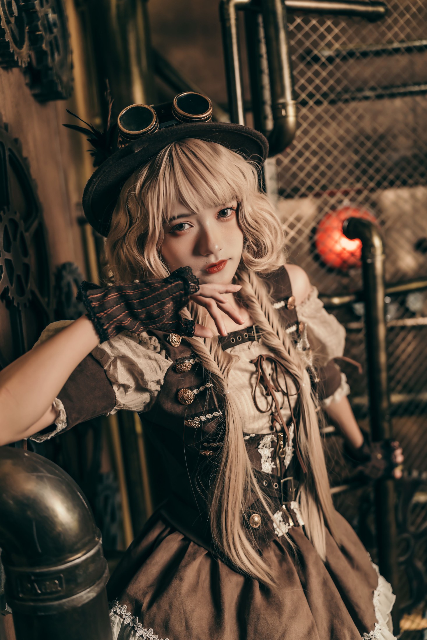 图片[4]-兔子Zzz不吃胡萝卜 – 《蒸汽少女》[30P]-COS写真在线网