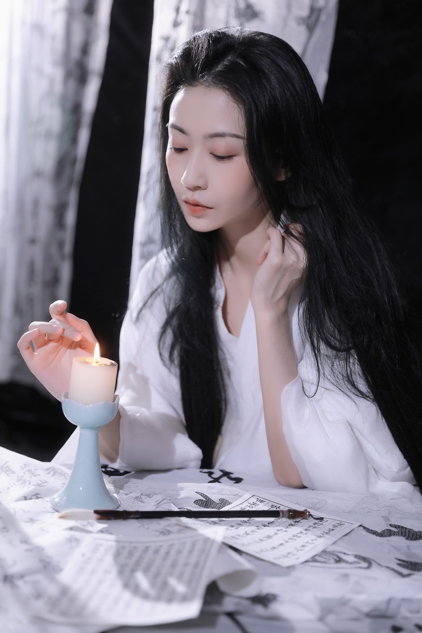 图片[6]-媛媛月舞 – 《提笔写月》[20P]-COS写真在线网