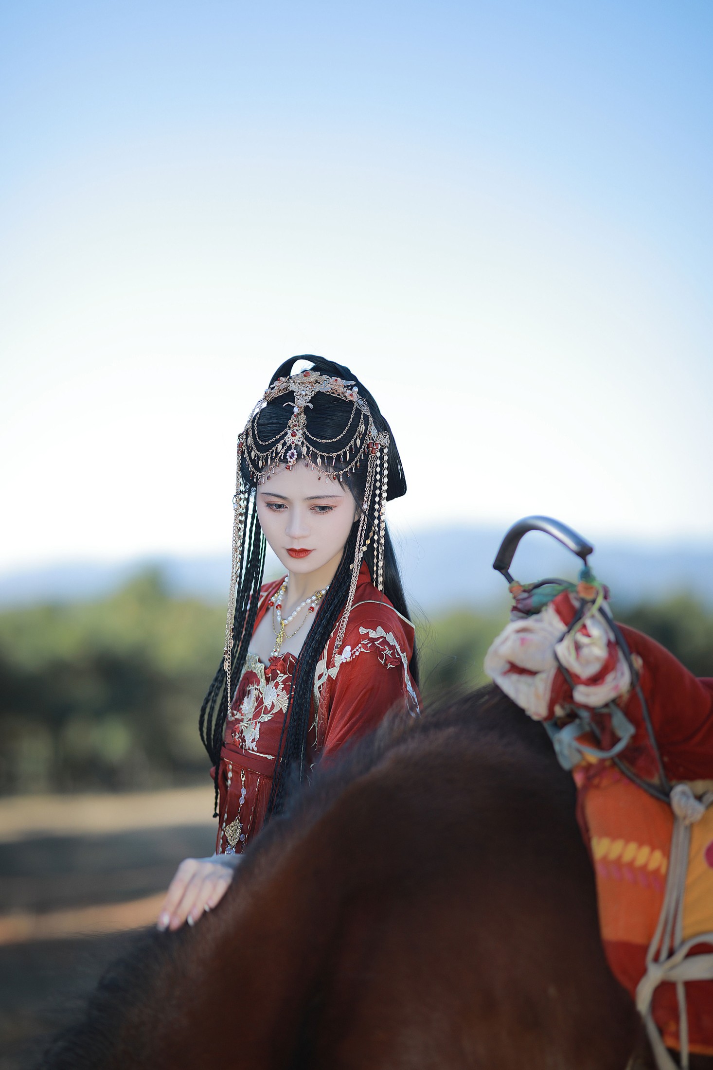 图片[6]-吾岁岁 – 《夕阳流火风舞沙，落日余晖映彩霞》[24P]-COS写真在线网