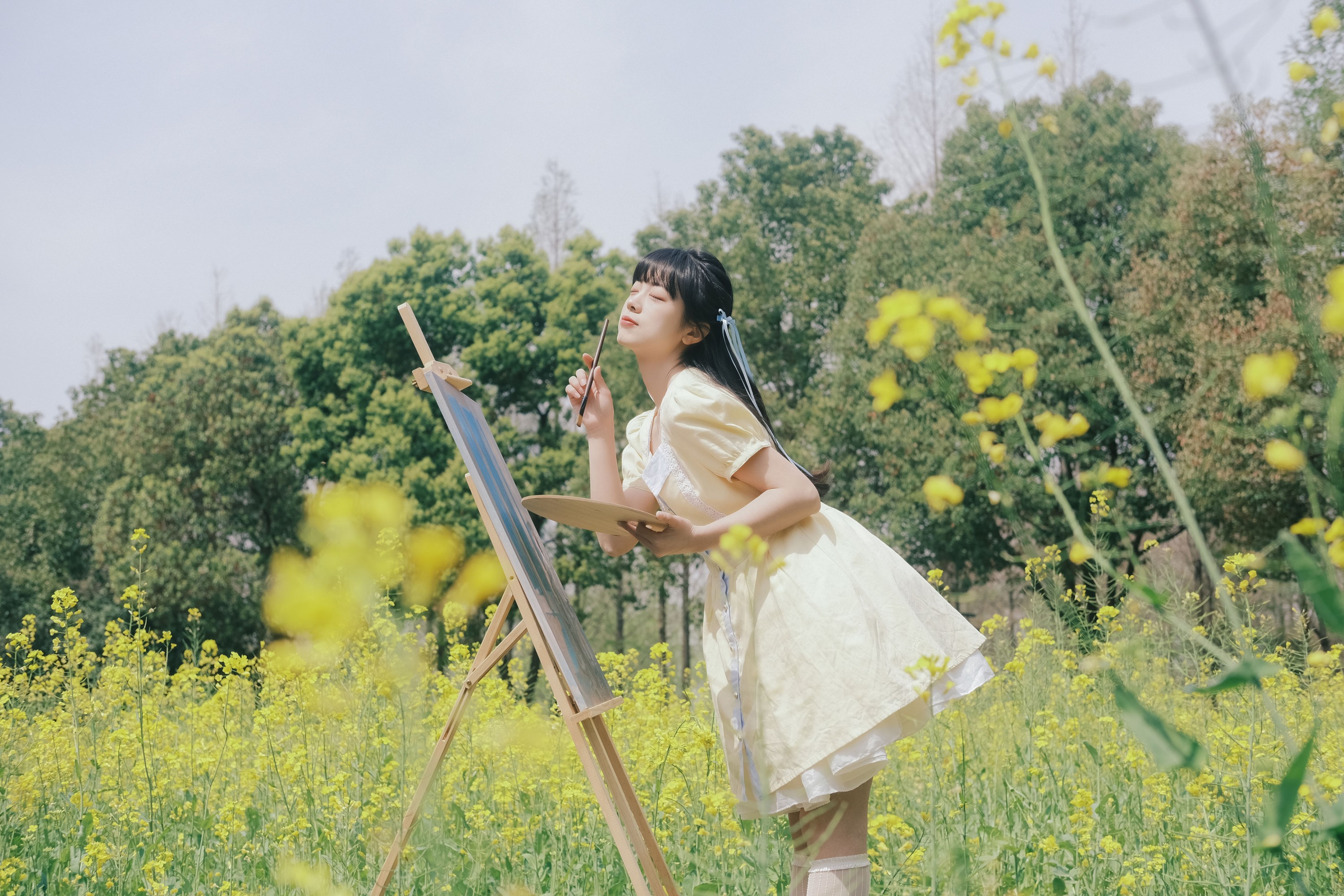 图片[6]-一只暖暖 – 《画下春天的瞬间》[34P]-COS写真在线网