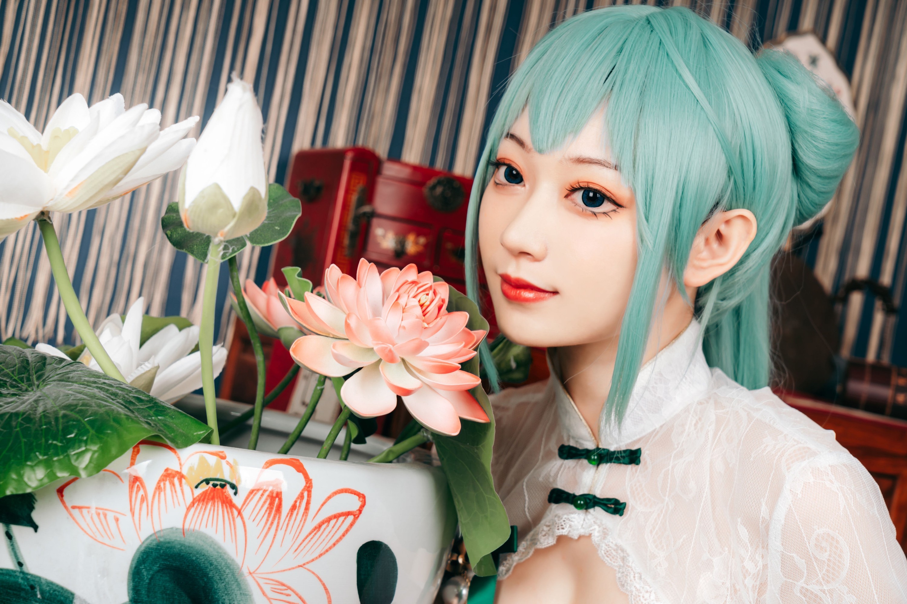 图片[6]-桃墨公子x – 《初音旗袍》[40P]-COS写真在线网