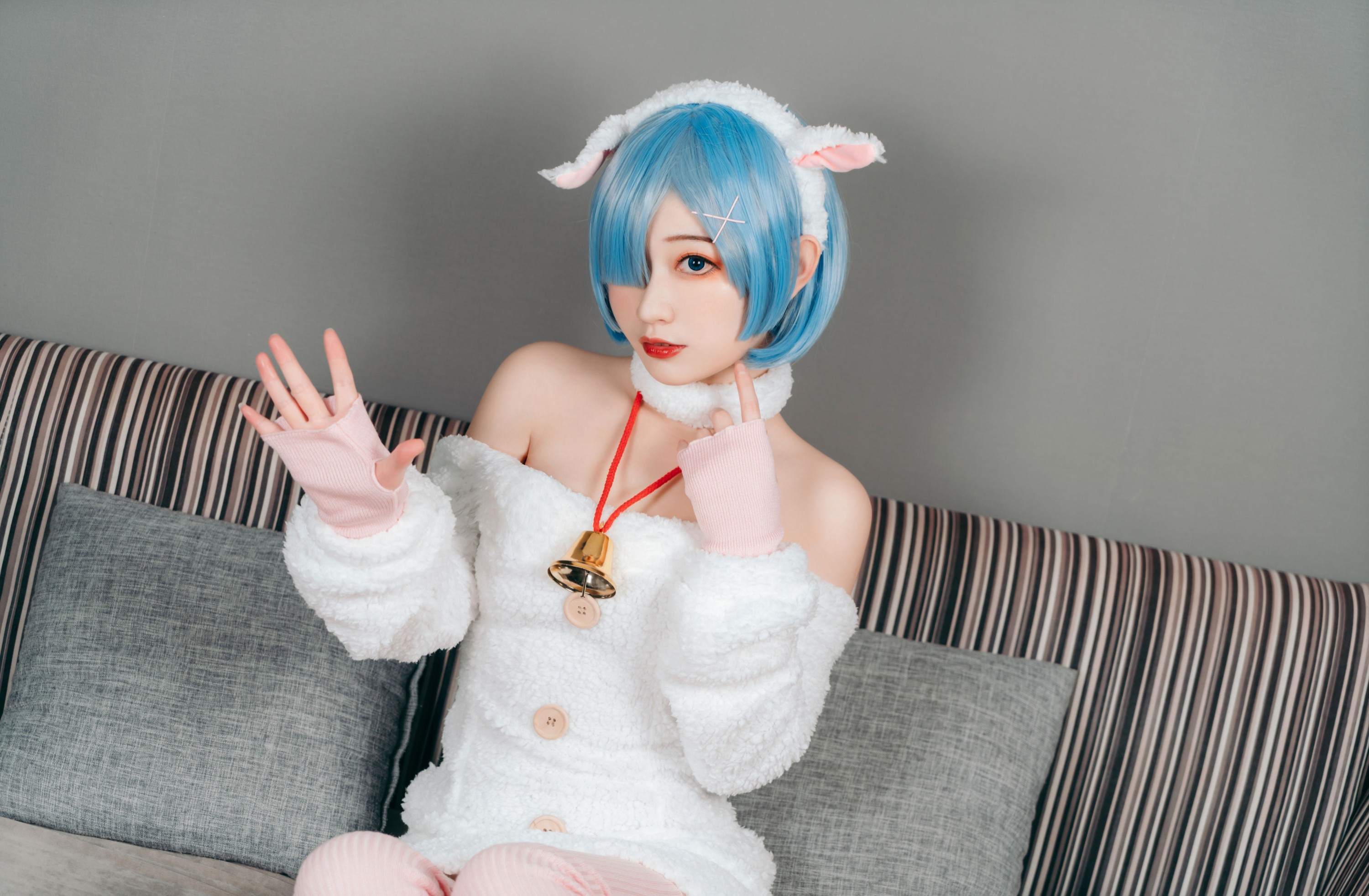 图片[6]-桃墨公子x – 《蕾姆小绵羊》[24P]-COS写真在线网