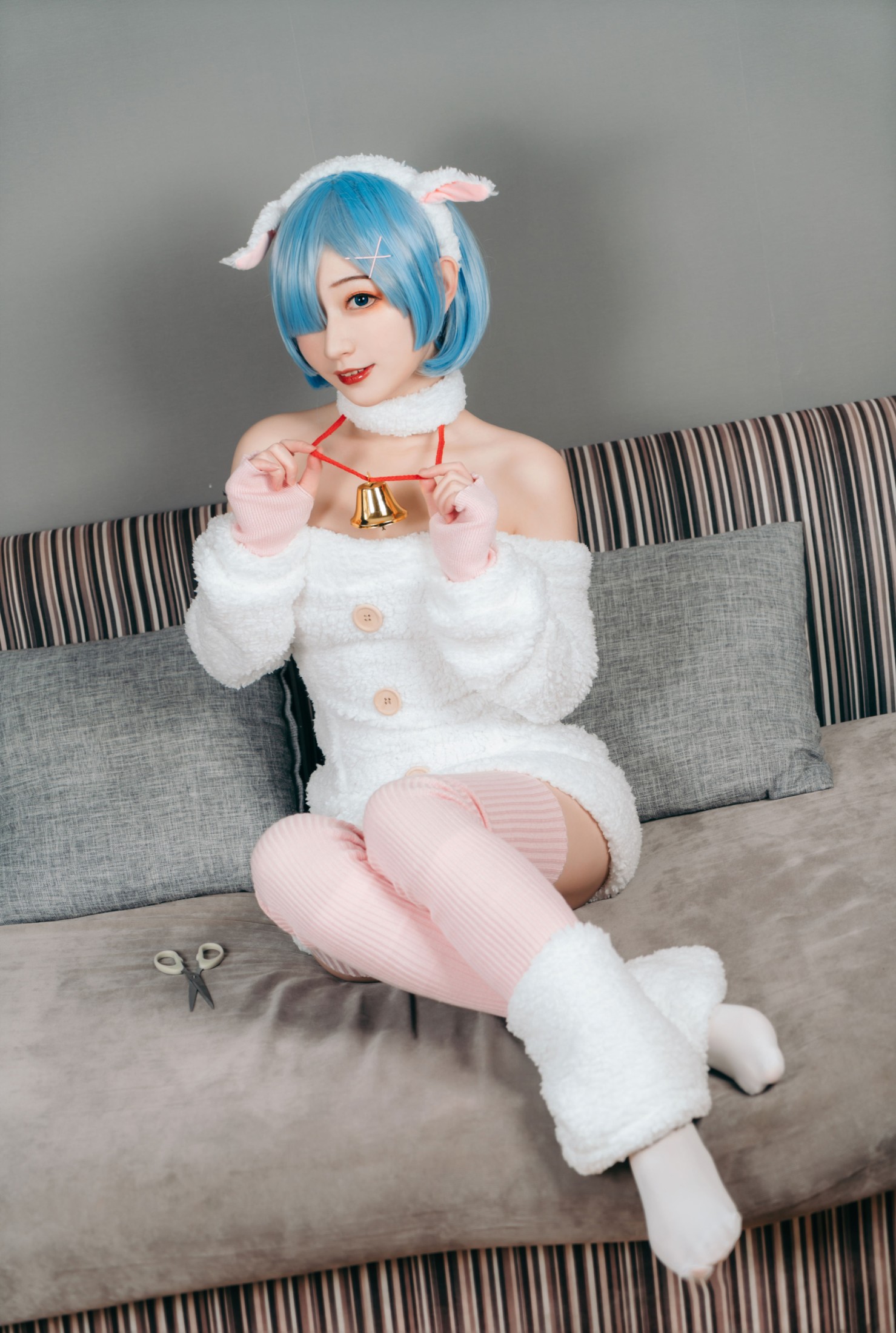 图片[4]-桃墨公子x – 《蕾姆小绵羊》[24P]-COS写真在线网