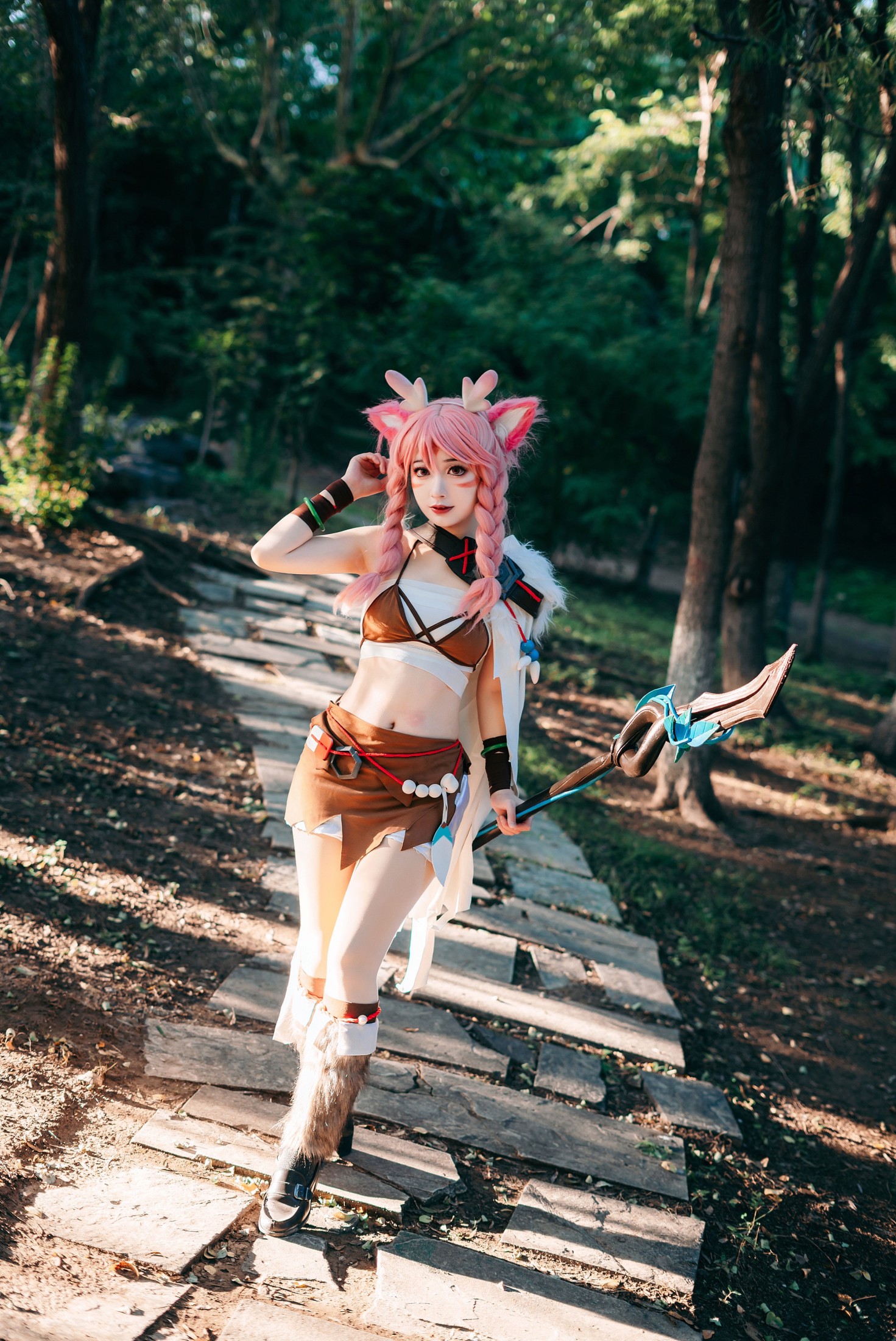 图片[3]-桃墨公子x – 《鹿灵守心》[37P]-COS写真在线网