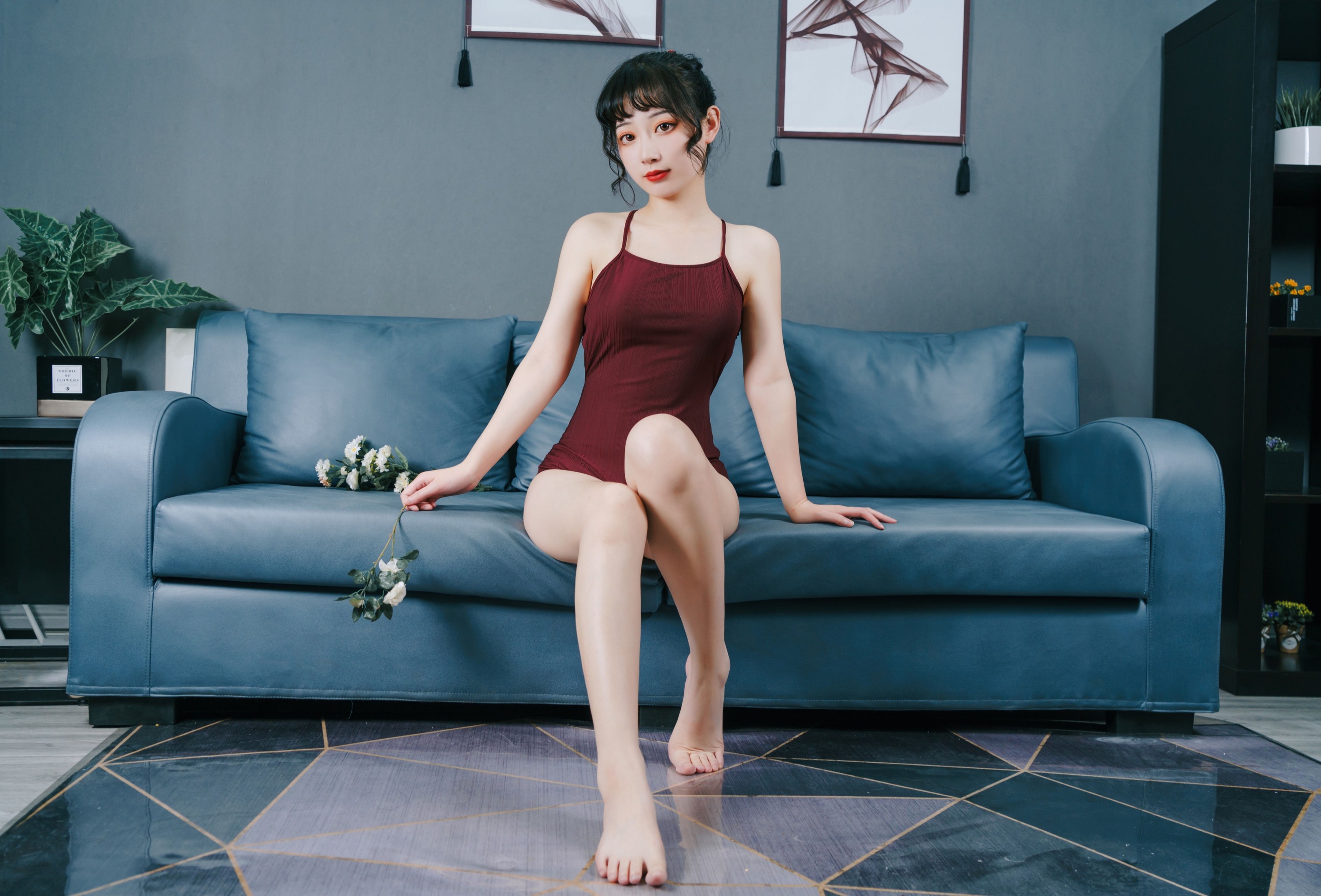 图片[4]-桃墨公子x – 《红色泳衣》[36P]-COS写真在线网