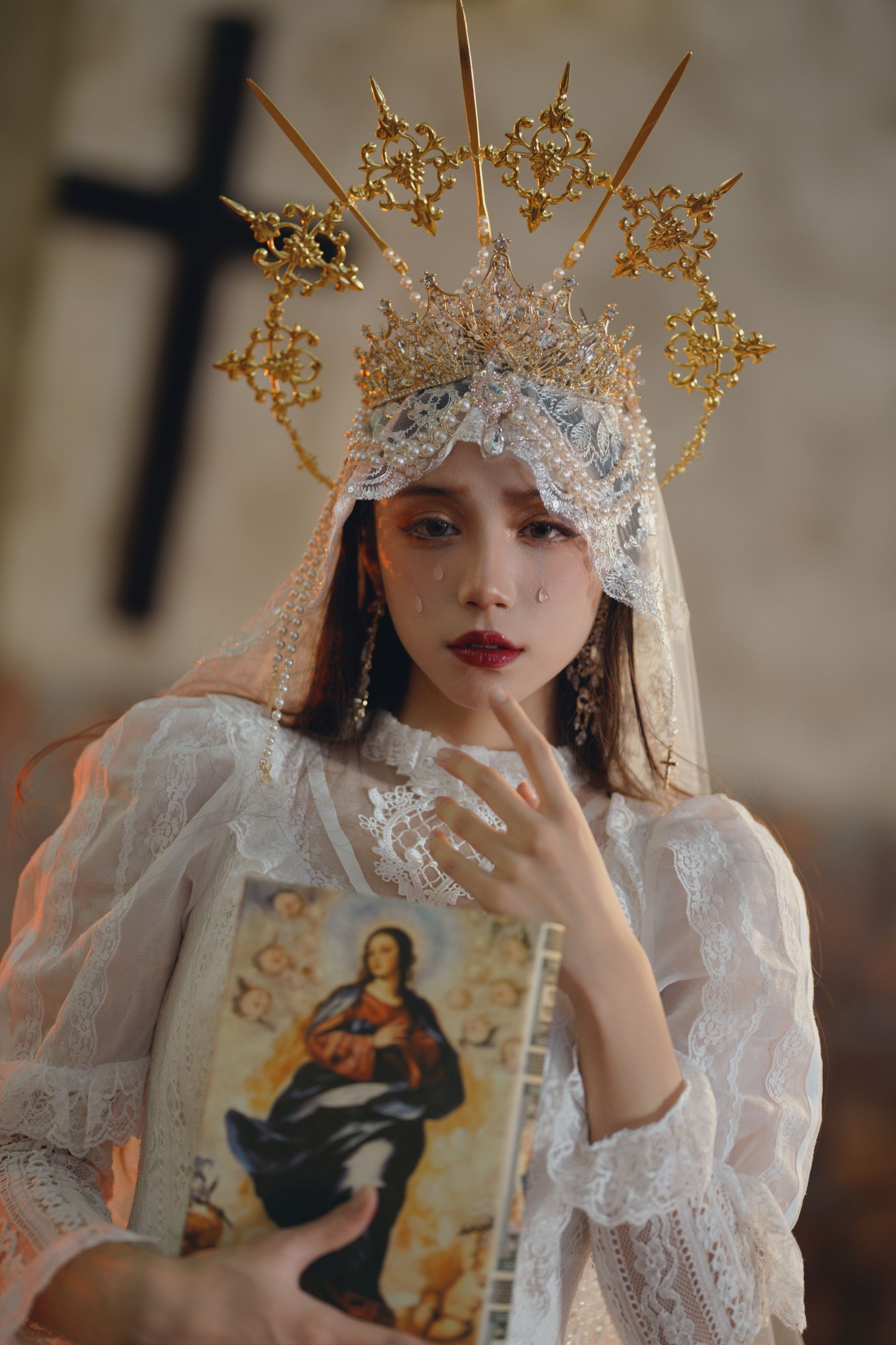 图片[3]-贰加六 – 《流泪圣母》[34P]-COS写真在线网