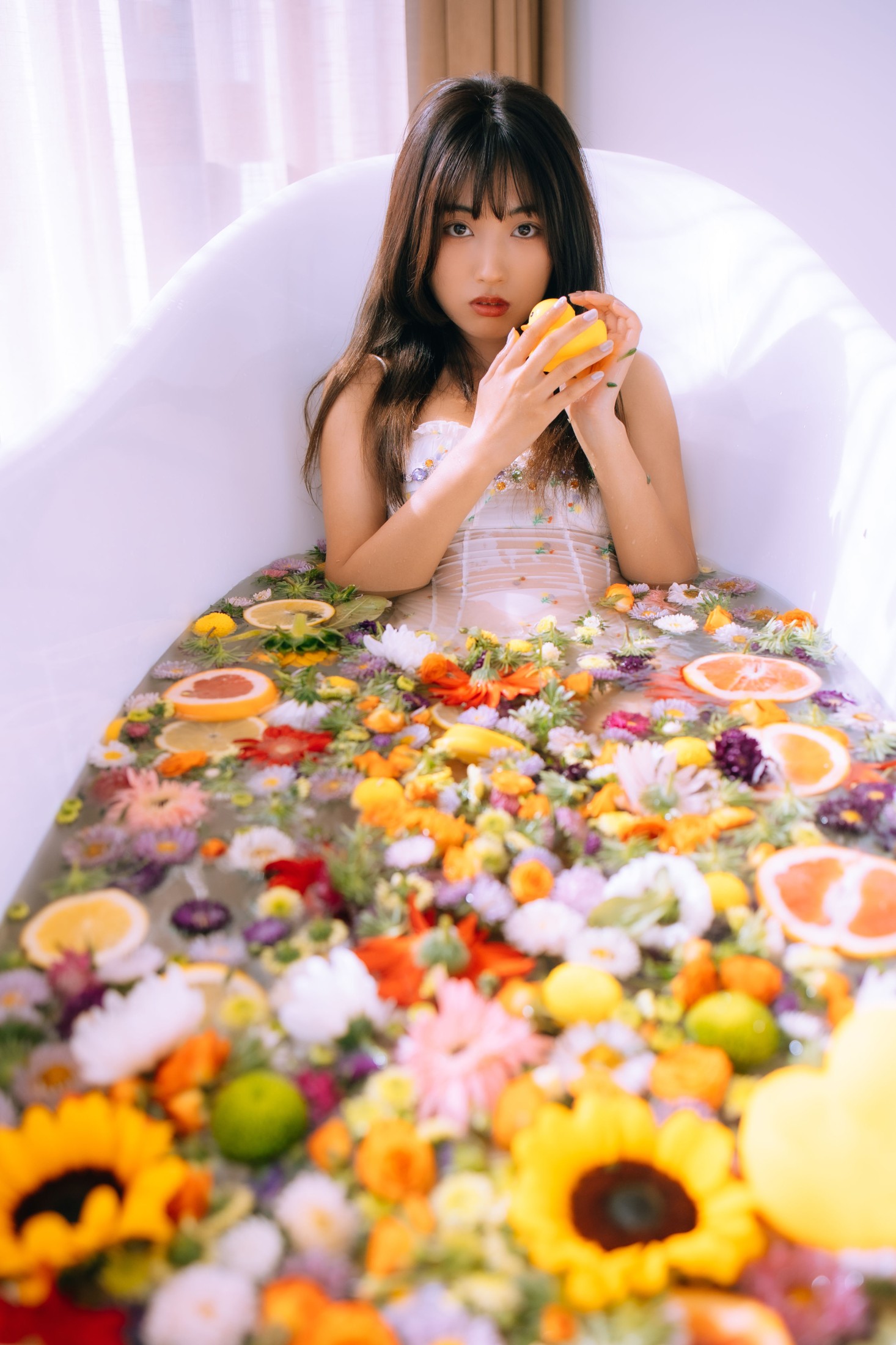 图片[6]-文文 – 《浴缸鲜花少女》[45P]-COS写真在线网