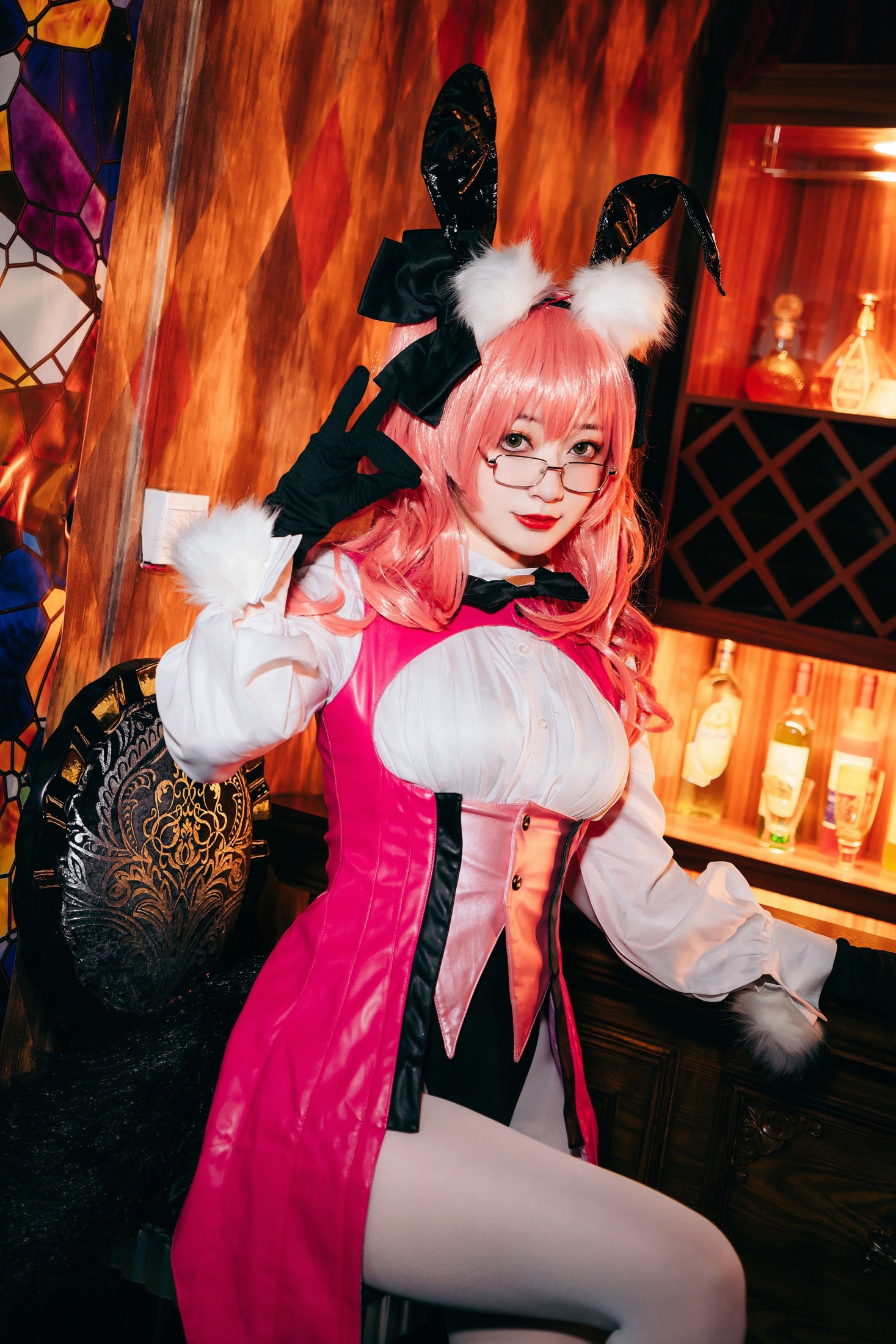 图片[3]-桃墨公子x – 《玉藻前兔女郎》[24P]-COS写真在线网