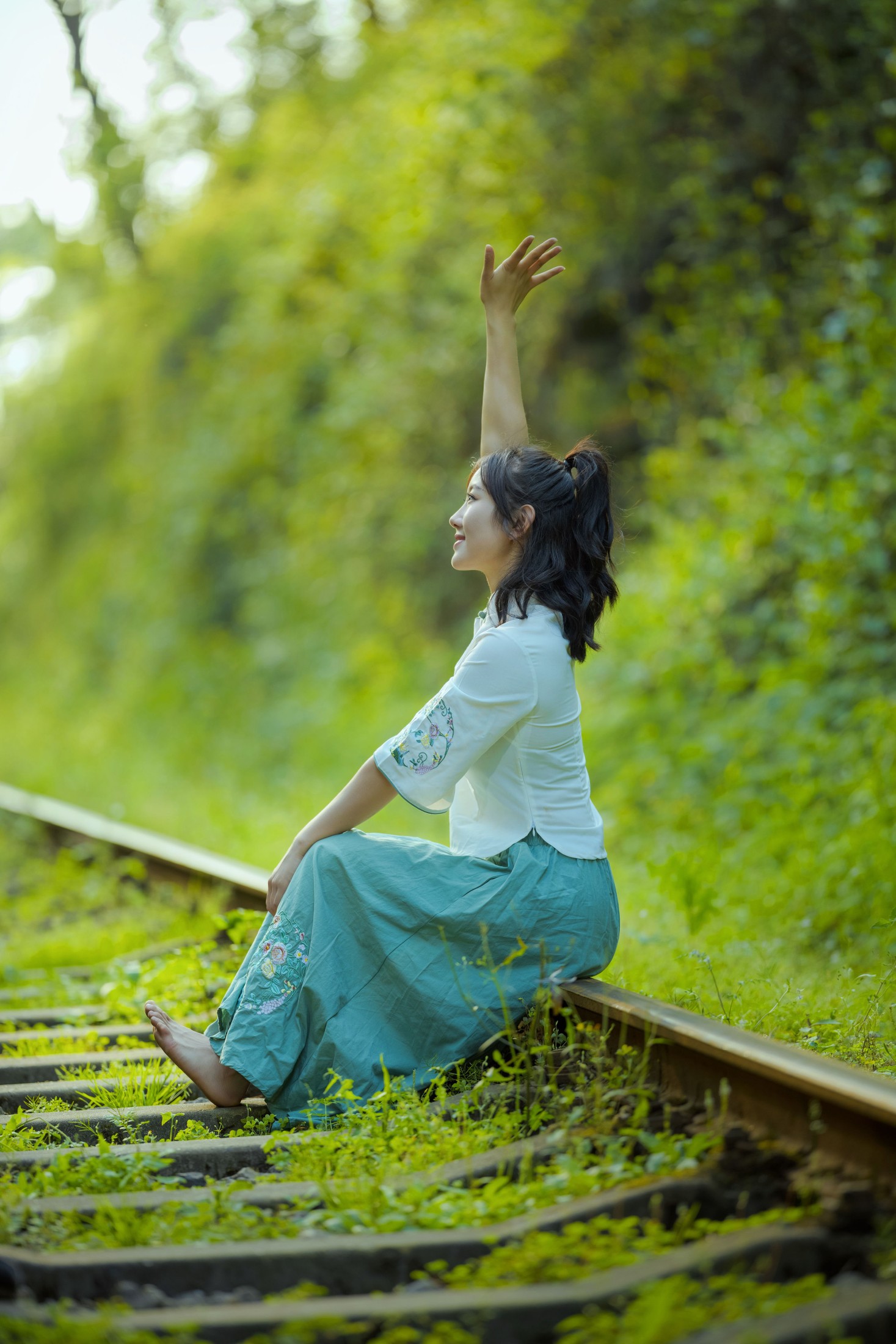 图片[6]-莎莎 – 《铁路人像》[22P]-COS写真在线网