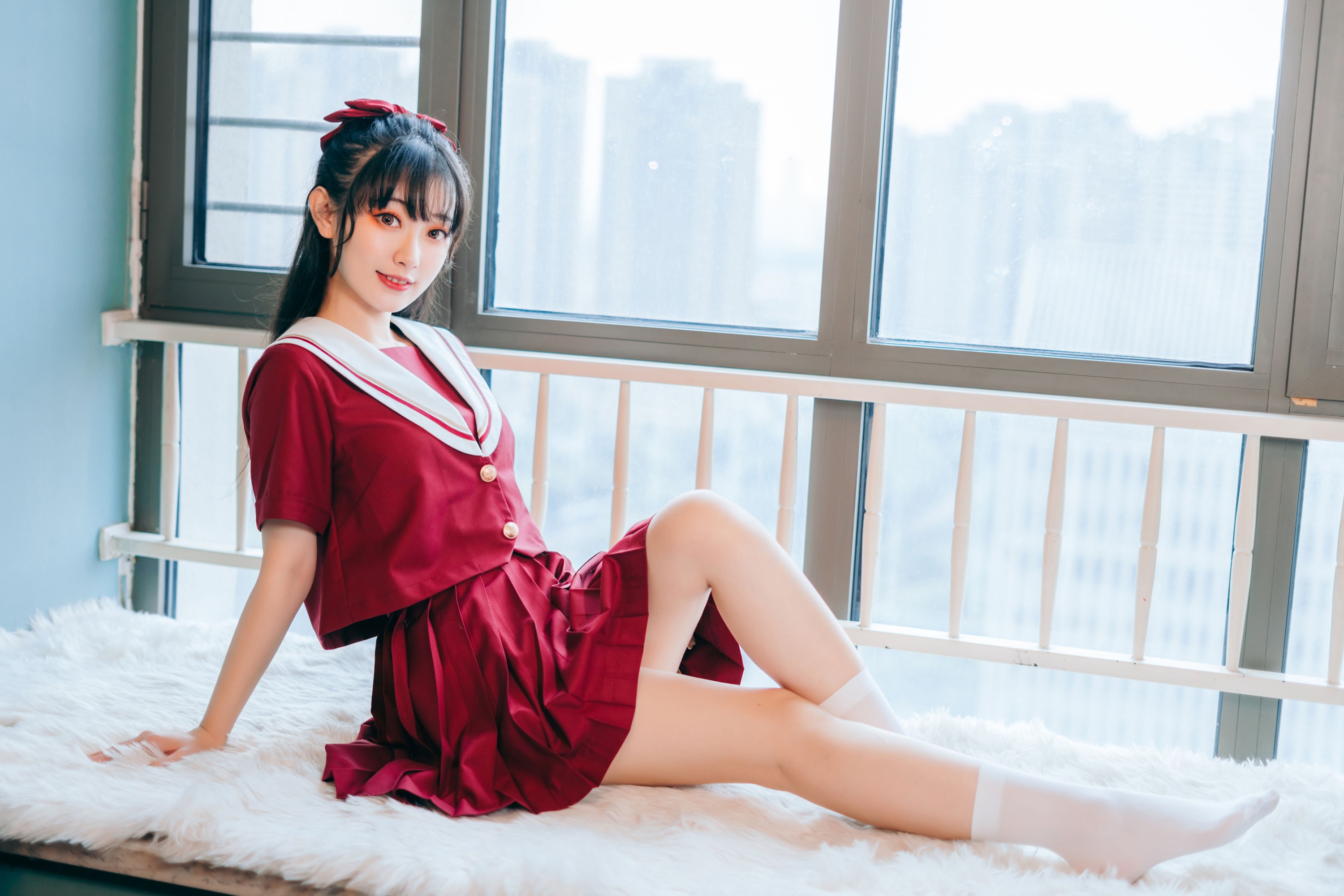 图片[3]-桃墨公子x – 《红色JK》[23P]-COS写真在线网