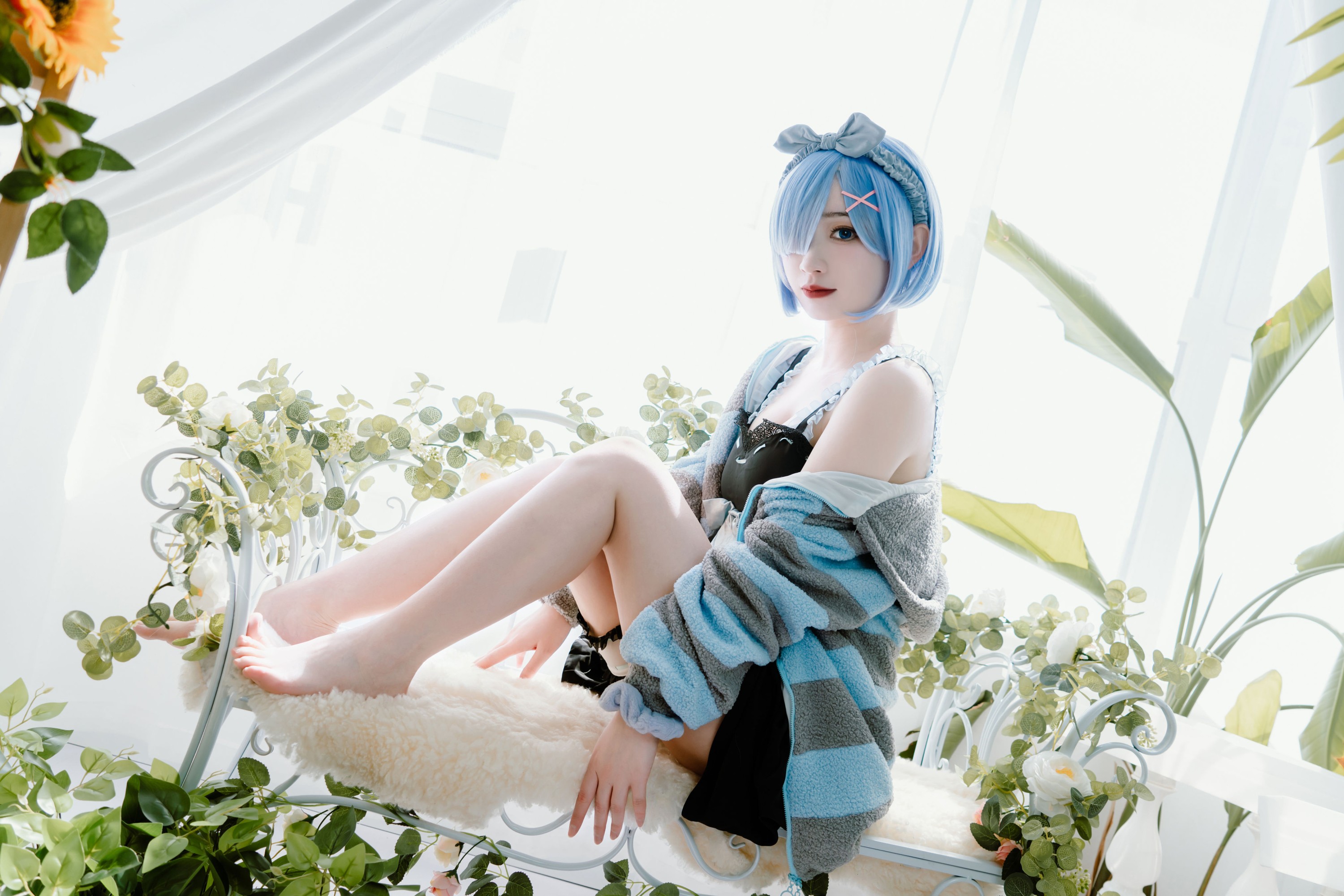 图片[4]-桃墨公子x – 《居家的蕾姆》[25P]-COS写真在线网