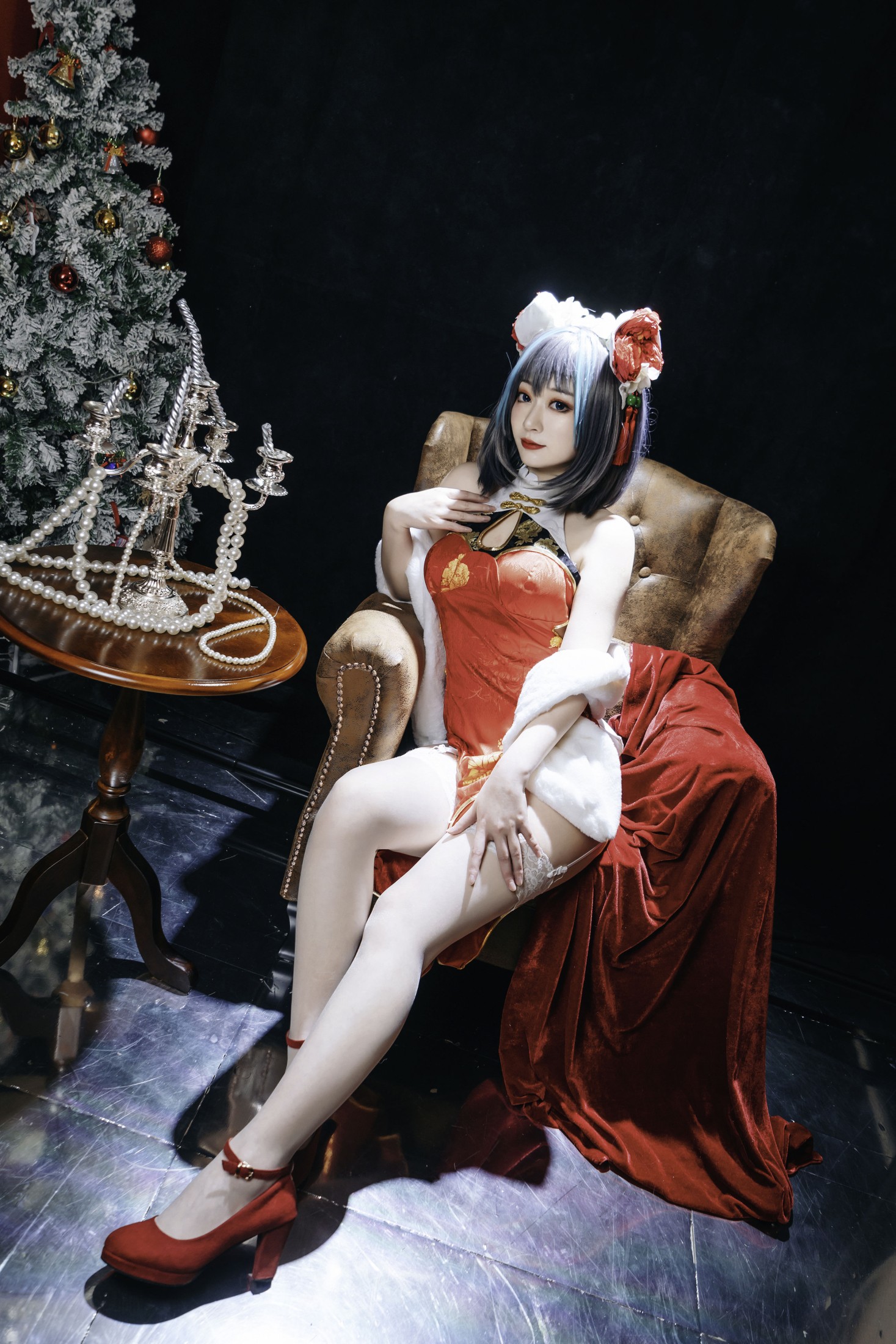 图片[4]-桃墨公子x – 《柴郡旗袍》[27P]-COS写真在线网