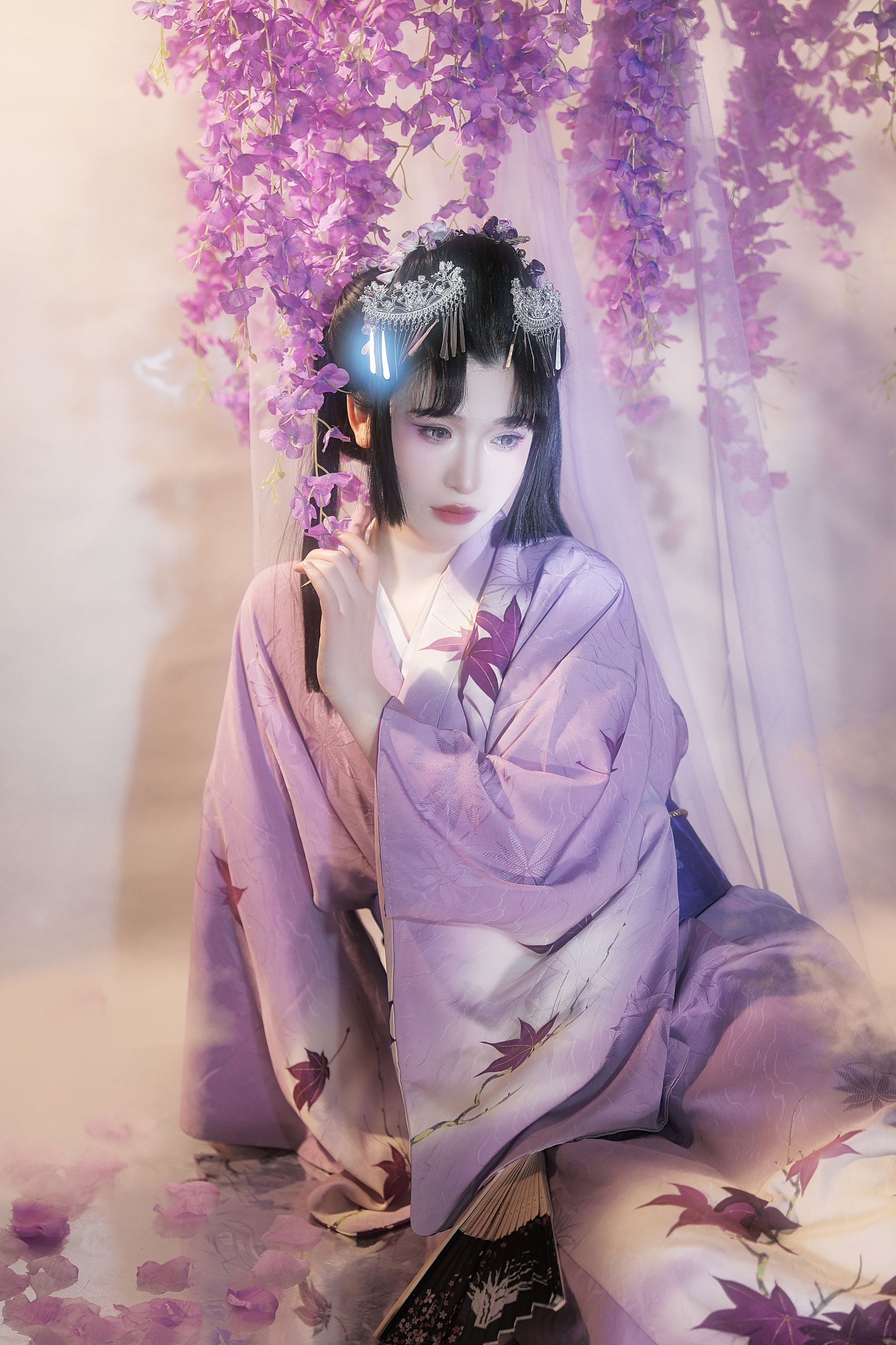 图片[6]-猫咪 – 《紫藤花妖》[23P]-COS写真在线网