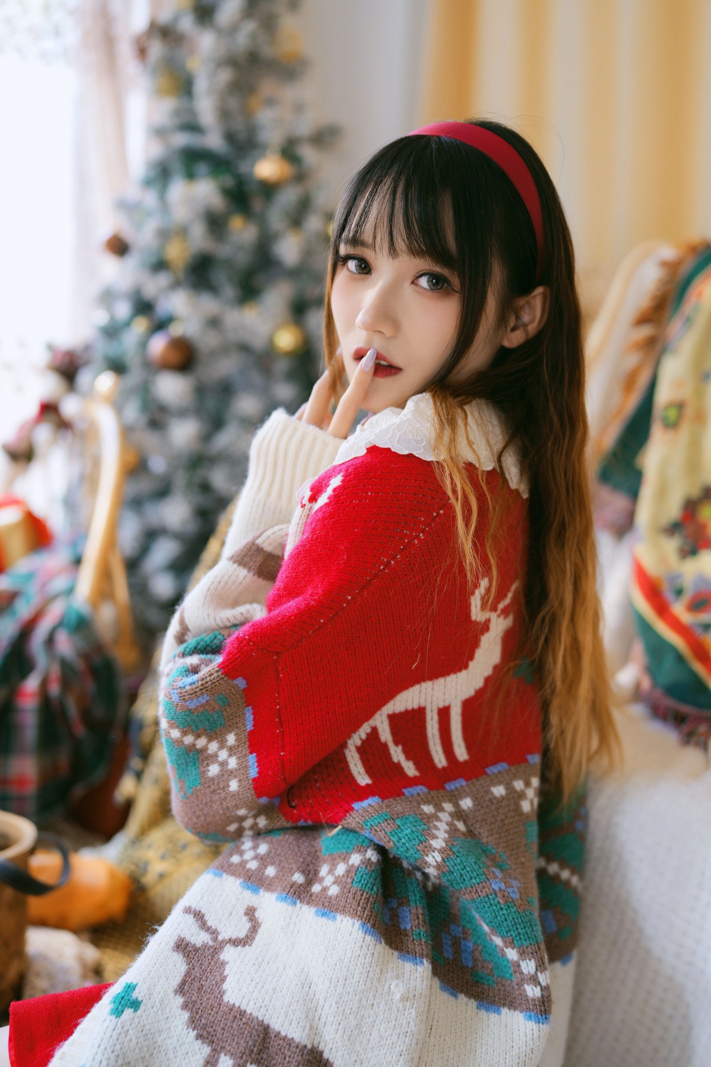 图片[5]-兔子Zzz不吃胡萝卜 – 《心动圣诞》[26P]-COS写真在线网