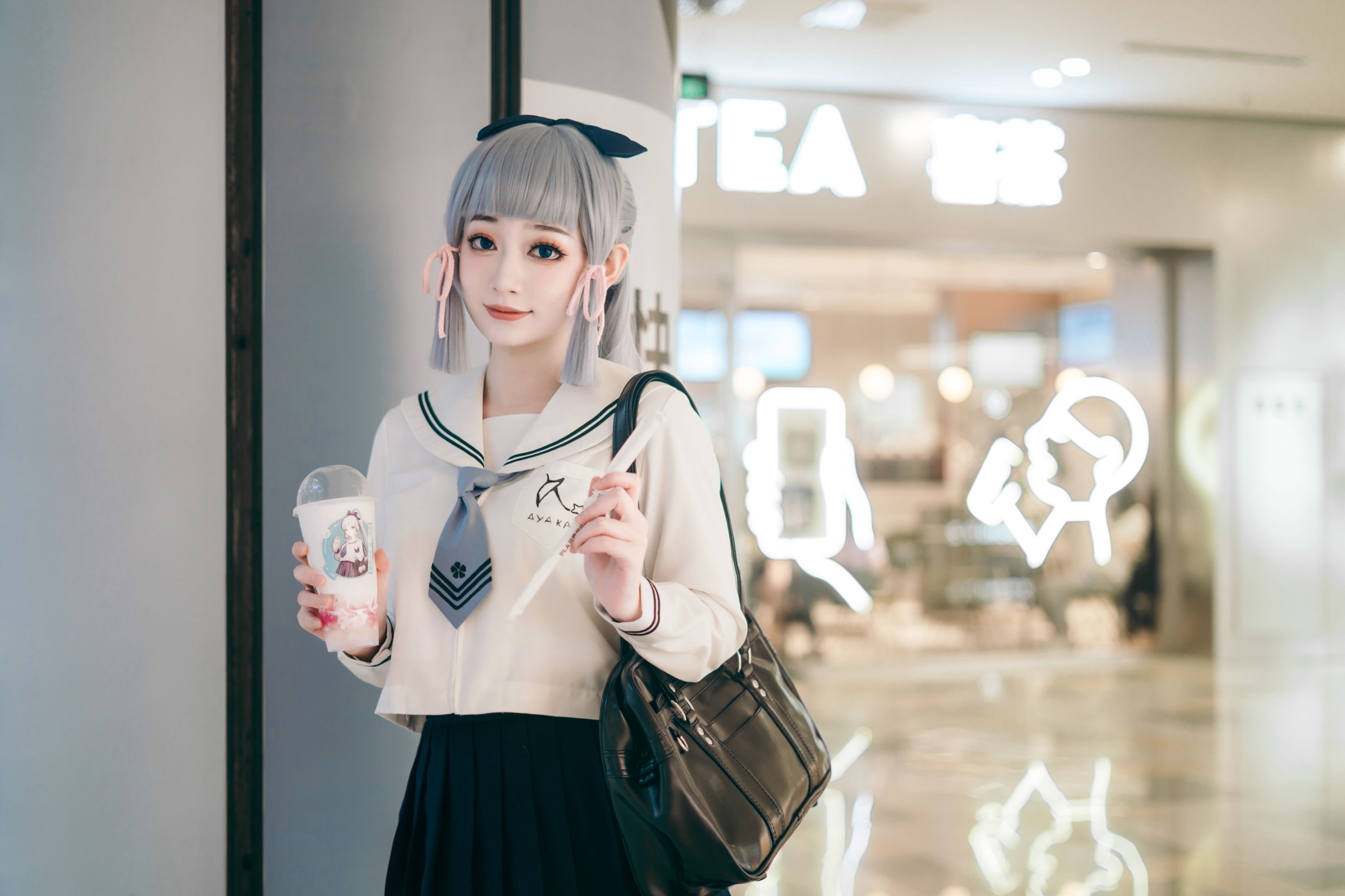 图片[6]-桃墨公子x – 《神里绫华JK制服》[23P]-COS写真在线网