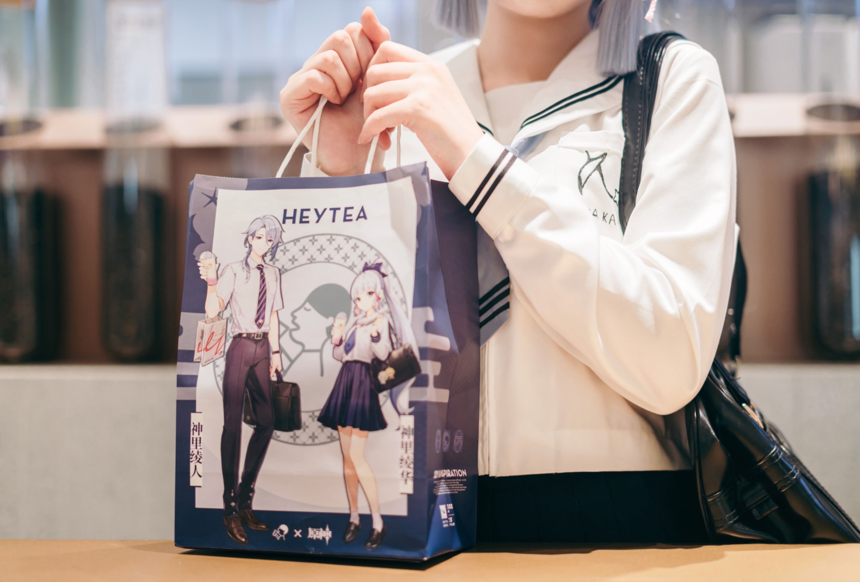 图片[4]-桃墨公子x – 《神里绫华JK制服》[23P]-COS写真在线网