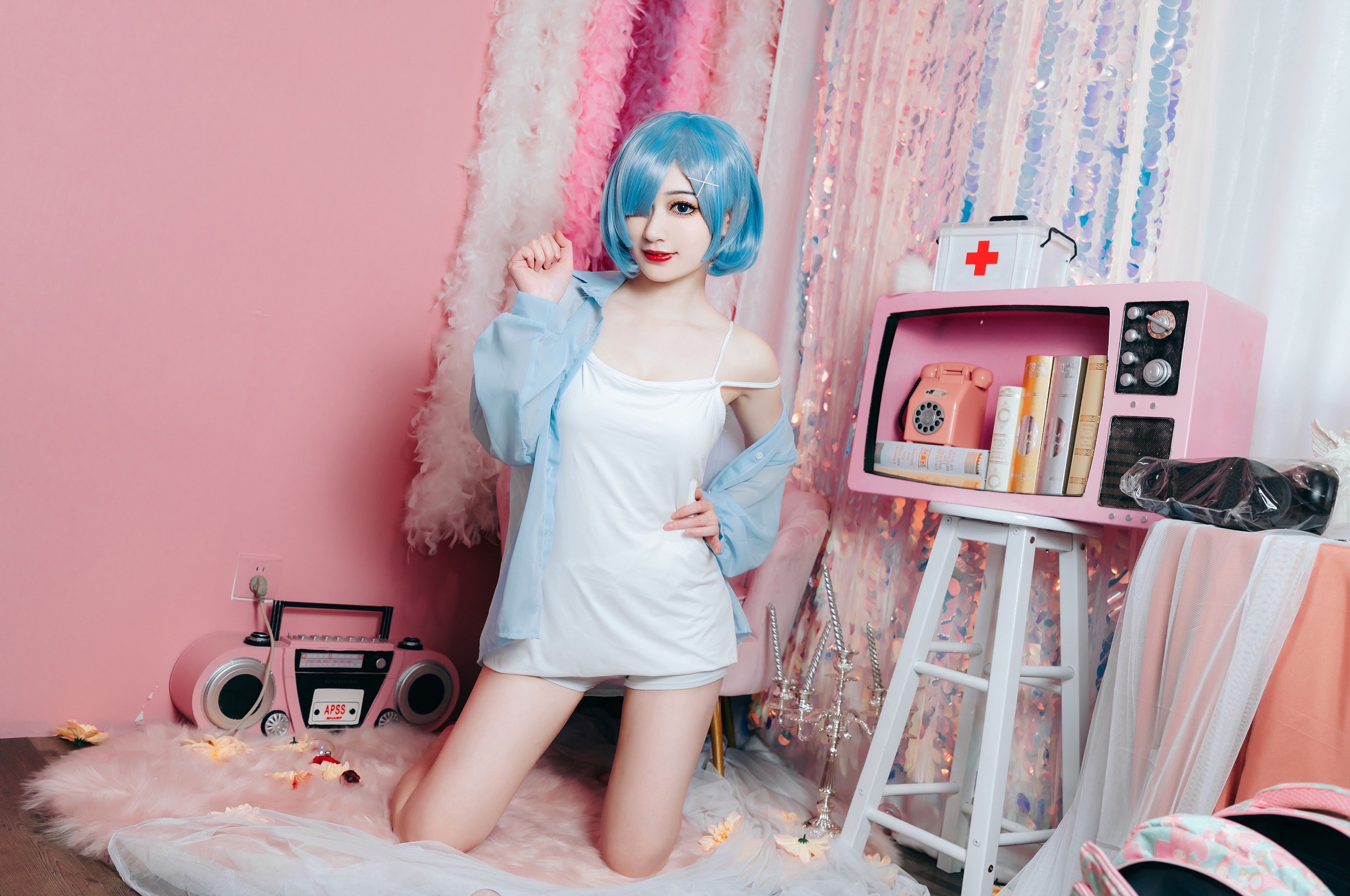 图片[5]-桃墨公子x – 《蕾姆居家睡衣》[23P]-COS写真在线网