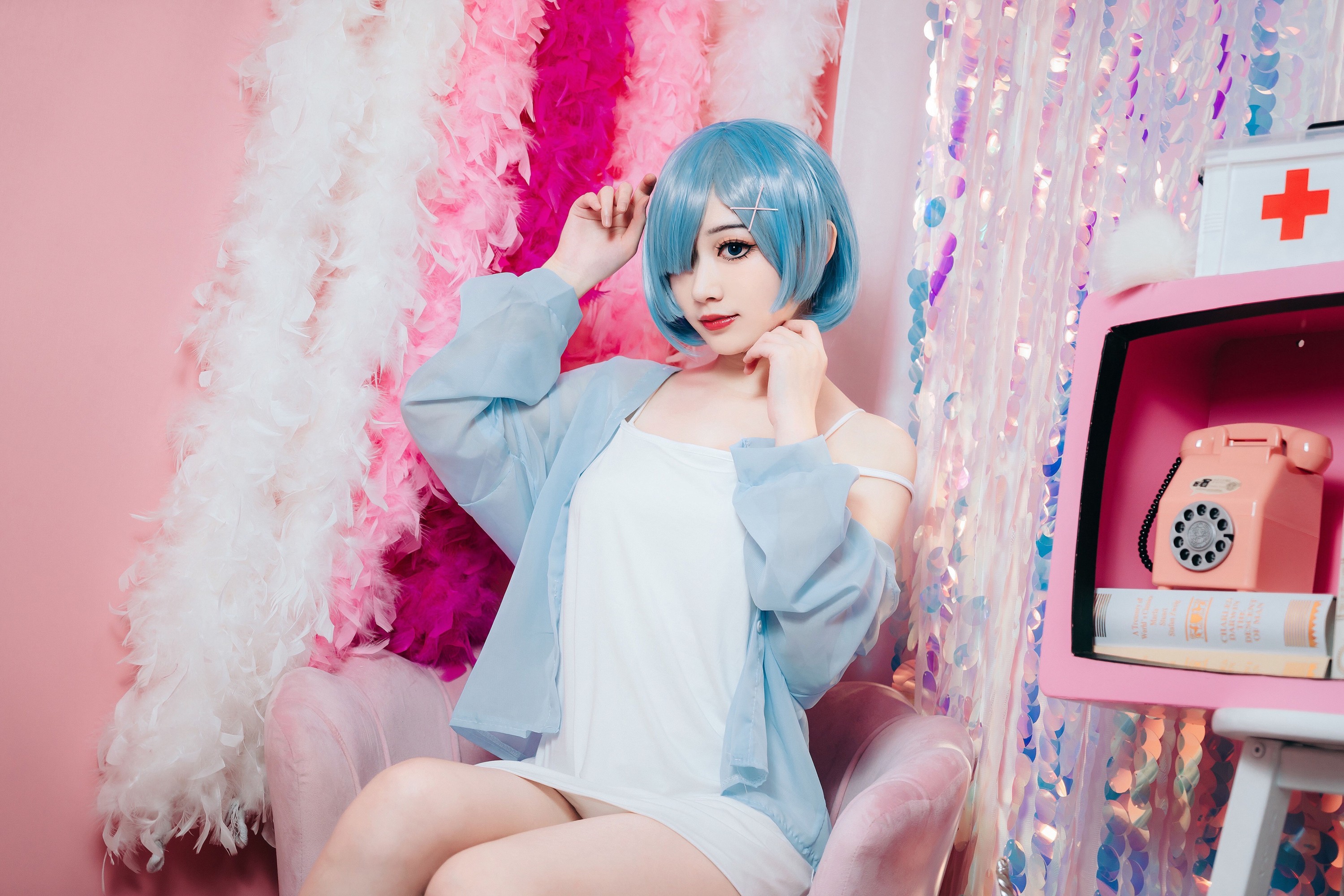 图片[6]-桃墨公子x – 《蕾姆居家睡衣》[23P]-COS写真在线网